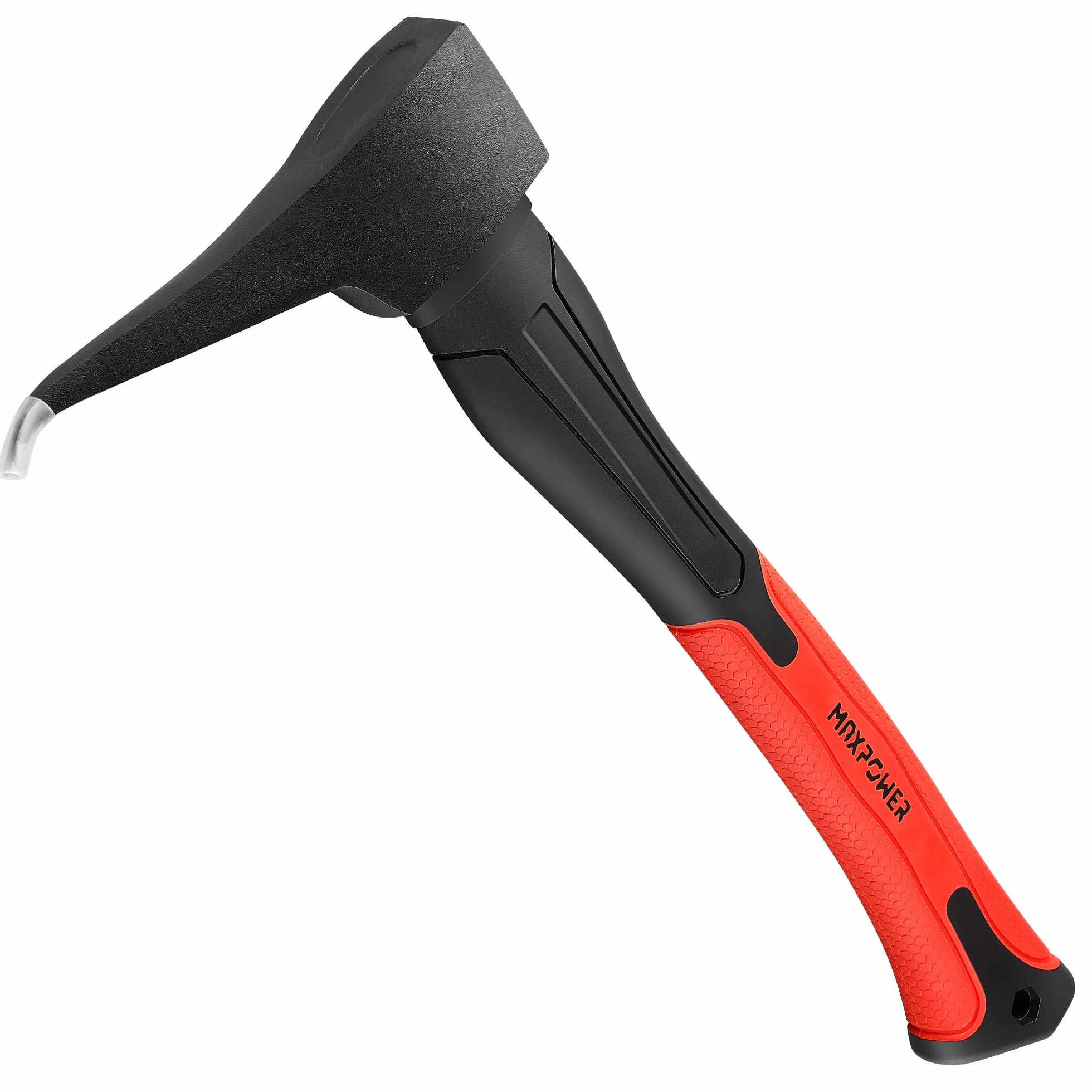 MAXPOWER Sappie Manuale 400 mm Acciaio al Carbonio, Ascia Ergonomica con Impugnatura da Fibra di Vetro e TPR