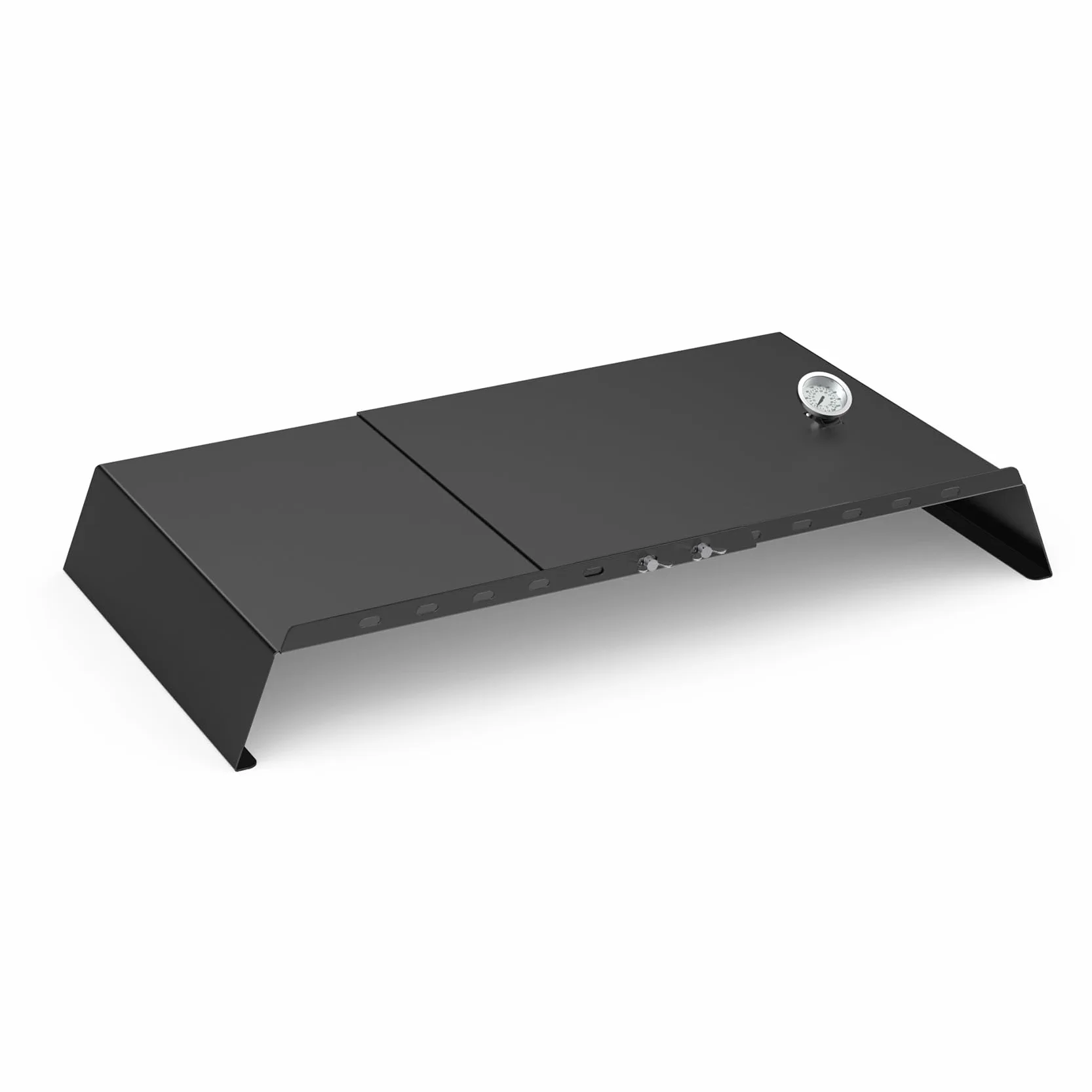 Onlyfire Inserto per Pizza Regolabile per Barbecue a Gas con Termometro 53-78 cm
