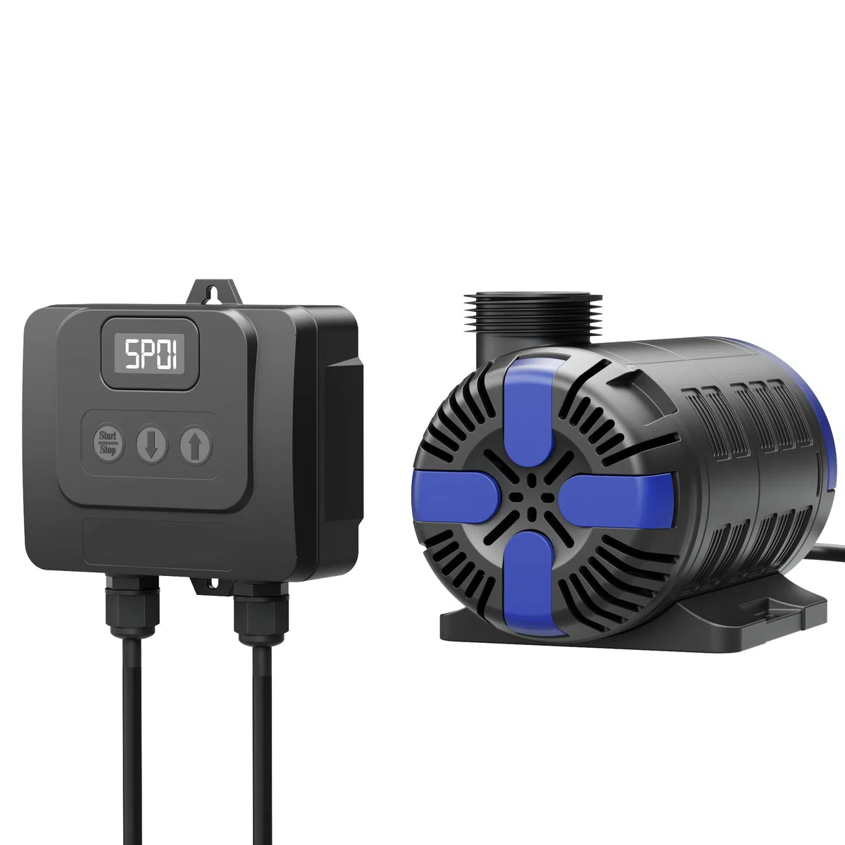 SunSun SuperECO CET-15000 Pompa da Laghetto con flussometro, 15.000 l/h, 180W, Prevalenza 8m