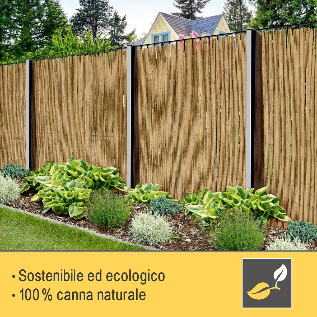 Sol Vision S36 Recinzione Canniccio Premium 90x300cm Frangivento Frangivista Giardino Balcone