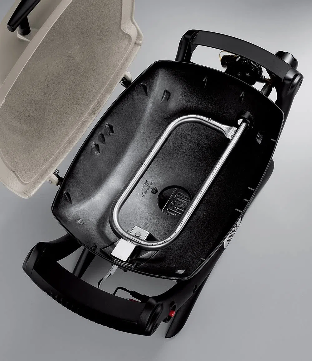 Weber Q1200 Barbecue a Gas Portatile, Griglia in Ghisa Smaltata 43 x 32 cm, Nero