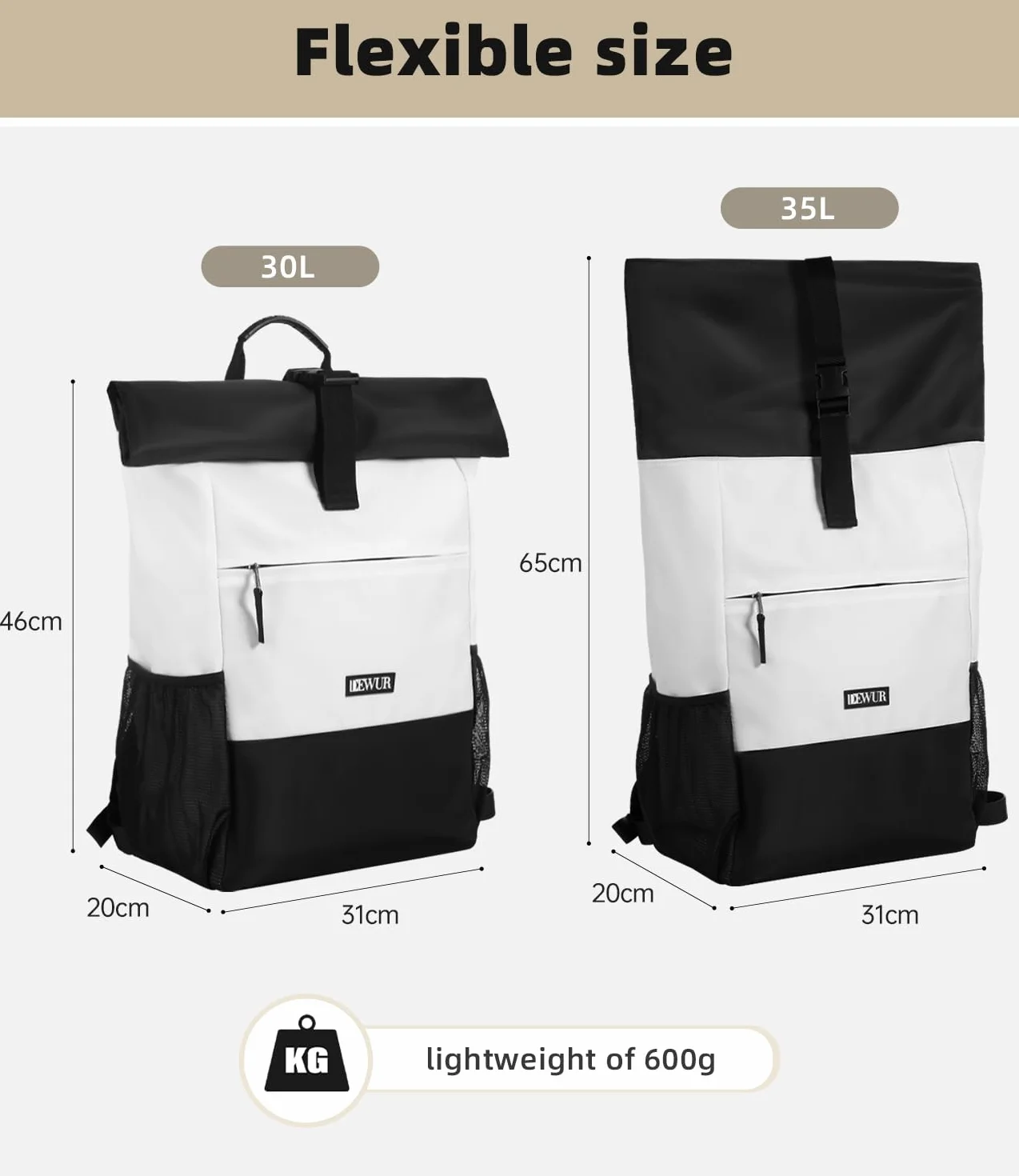 DEWUR Zaino termico 35 l picnic campeggio escursioni