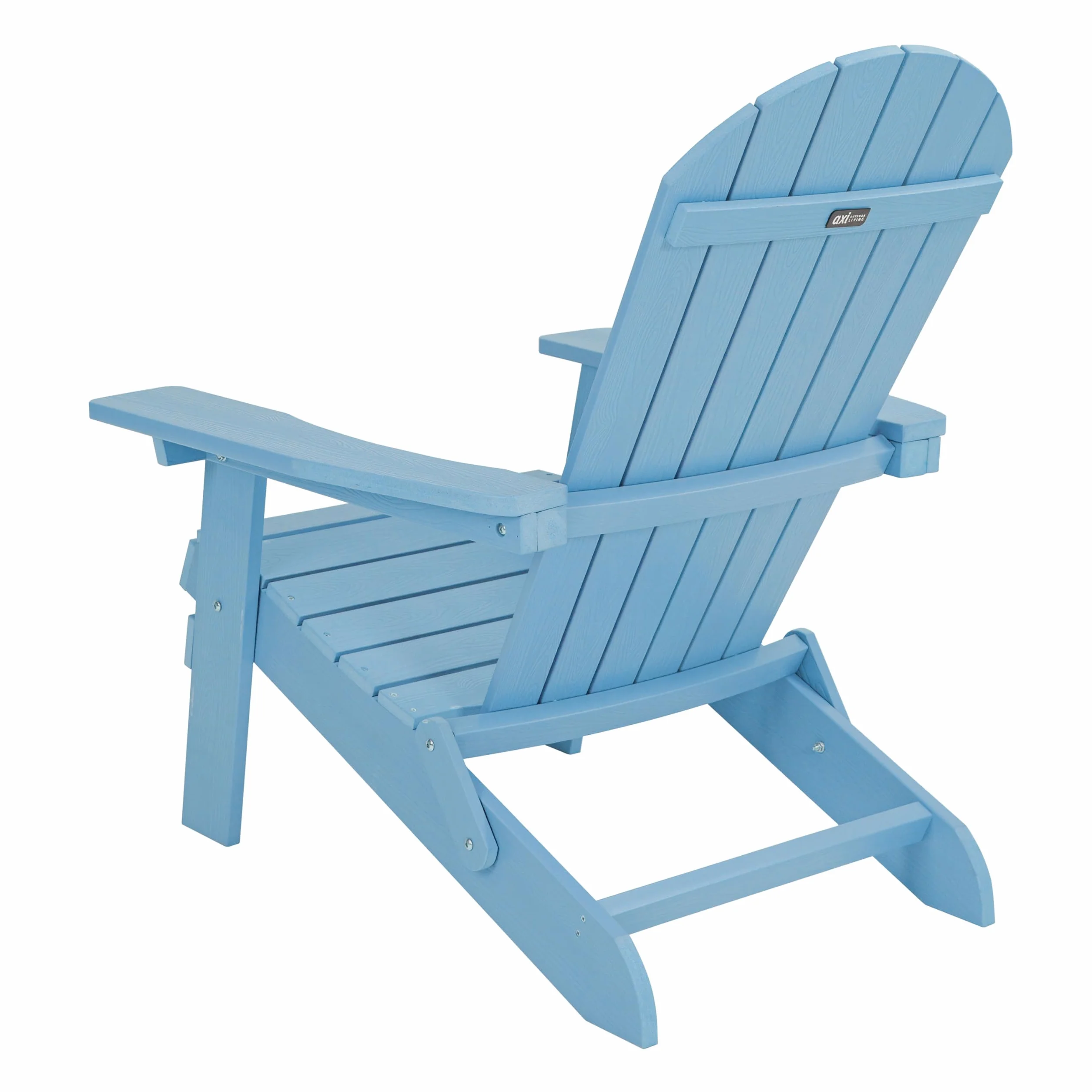 AXI Claire Sedia Adirondack plastica azzurra 84,5 x 77 x 95,5 cm sedia da giardino a sdraio