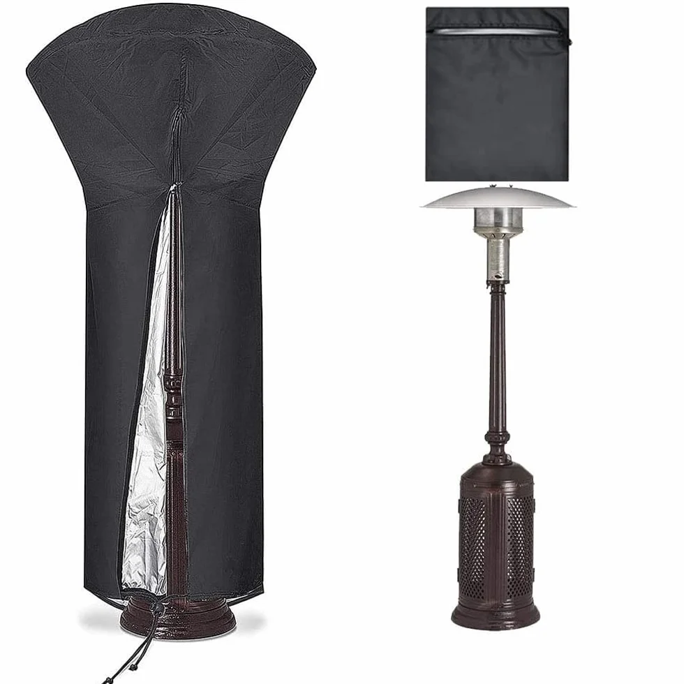 Patio Heater Cover, Impermeabile Copertura Riscaldatore Patio, Copertura Fungo A Gas, Fungo Riscaldante per Esterno A Gas, 420D Oxford, per Mobili da Giardino Terrazza, 226 x 89 x 48 cm