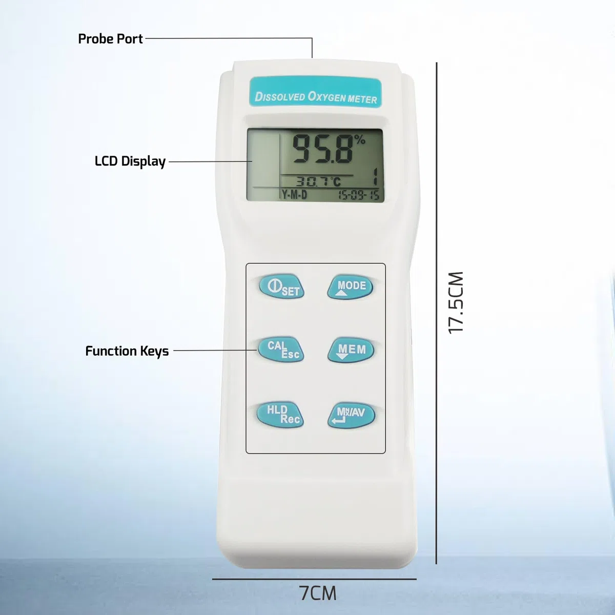 GAIN EXPRESS Professionale Digitale Grande LCD Disciolto Ossigeno DO Meter Tester di Qualità Dell'acqua con ATC 99 Funzione di Memoria