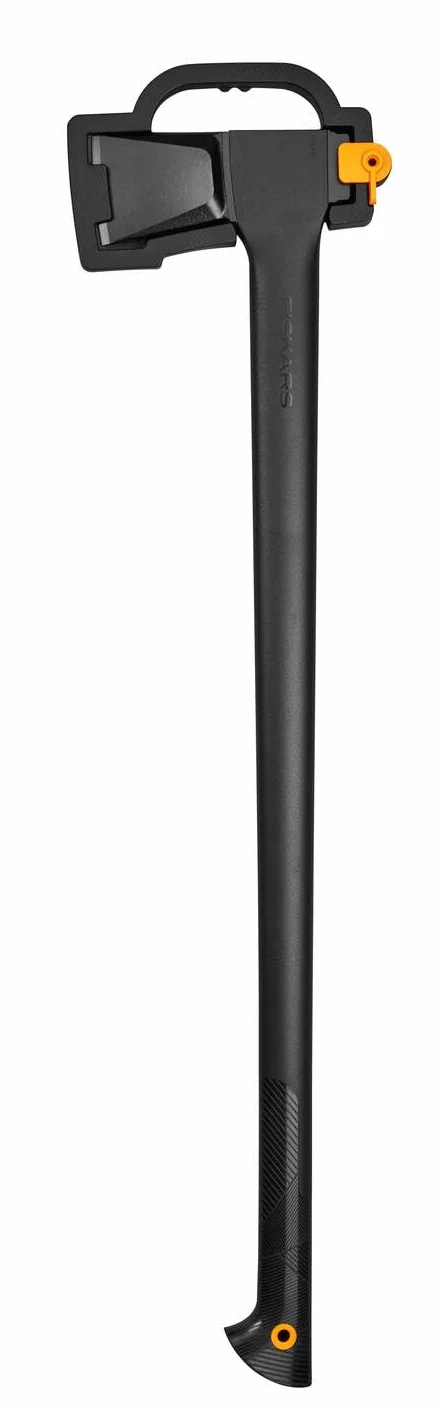 Fiskars Ascia da Spacco XL Solid 92 cm, Lama Acciaio, Manico Plastica Fibra Vetro, Nero/Arancione