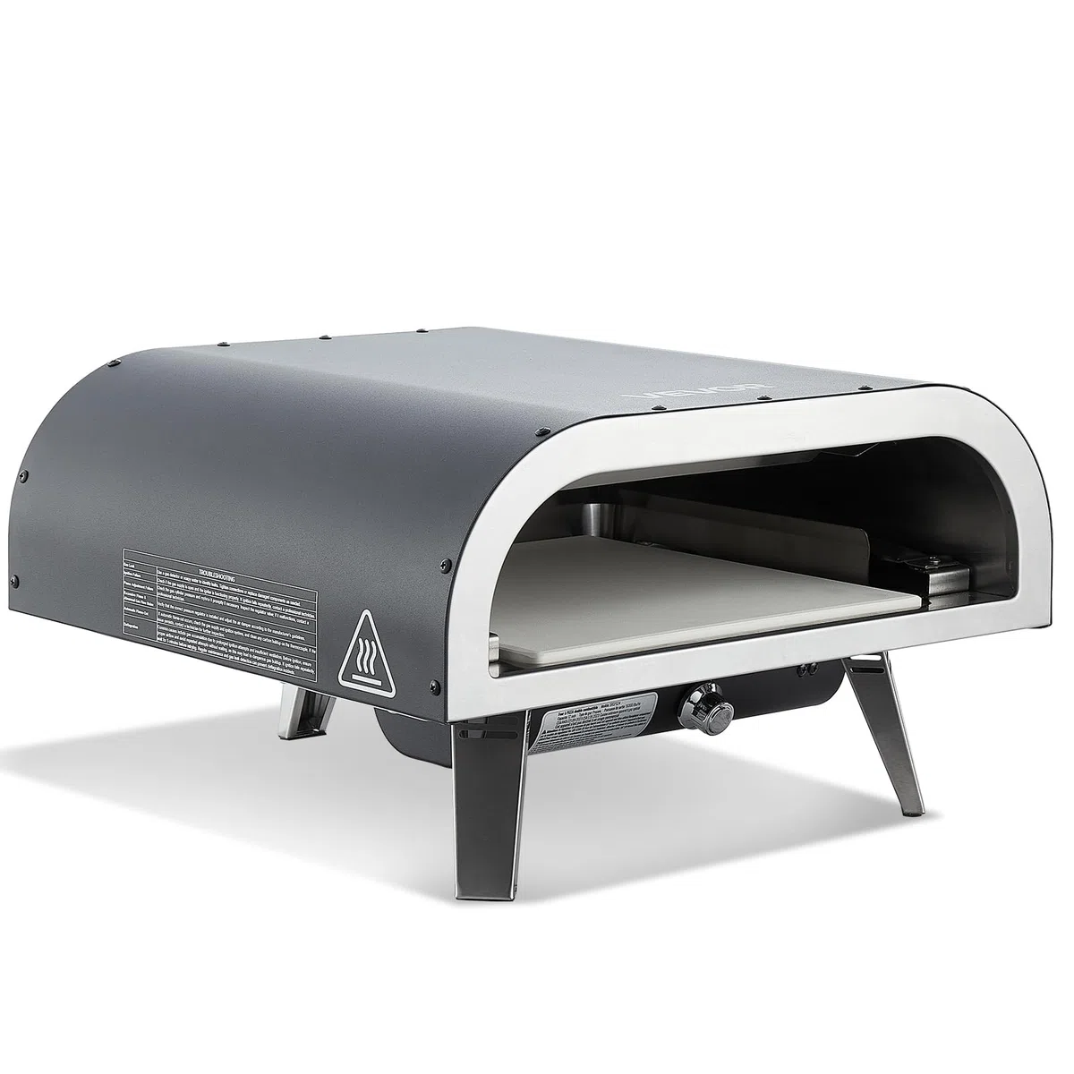 VEVOR Forno per Pizza da Esterno Portatile 12 pollici a Gas Propano Piedini Pieghevoli Nero