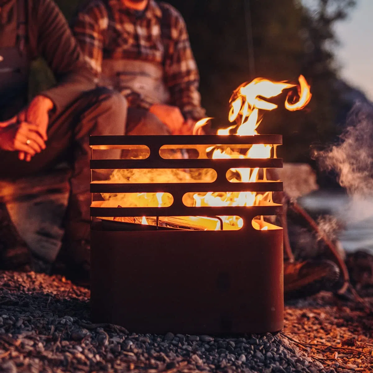 höfats Cesto di Fuoco Cube Acciaio corten Caminetto Griglia Sgabello Tavolo Giardino terrazza