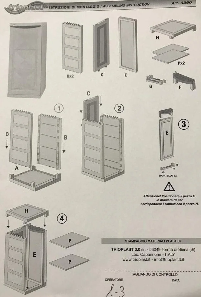 Trioplast Mobile Portabombole in Resina Grigio con Rifiniture Nere per Esterni Campeggio Camping scampagnata PIC nic Pratico e Funzionale Dimensioni L 39 x P 45 x H 93