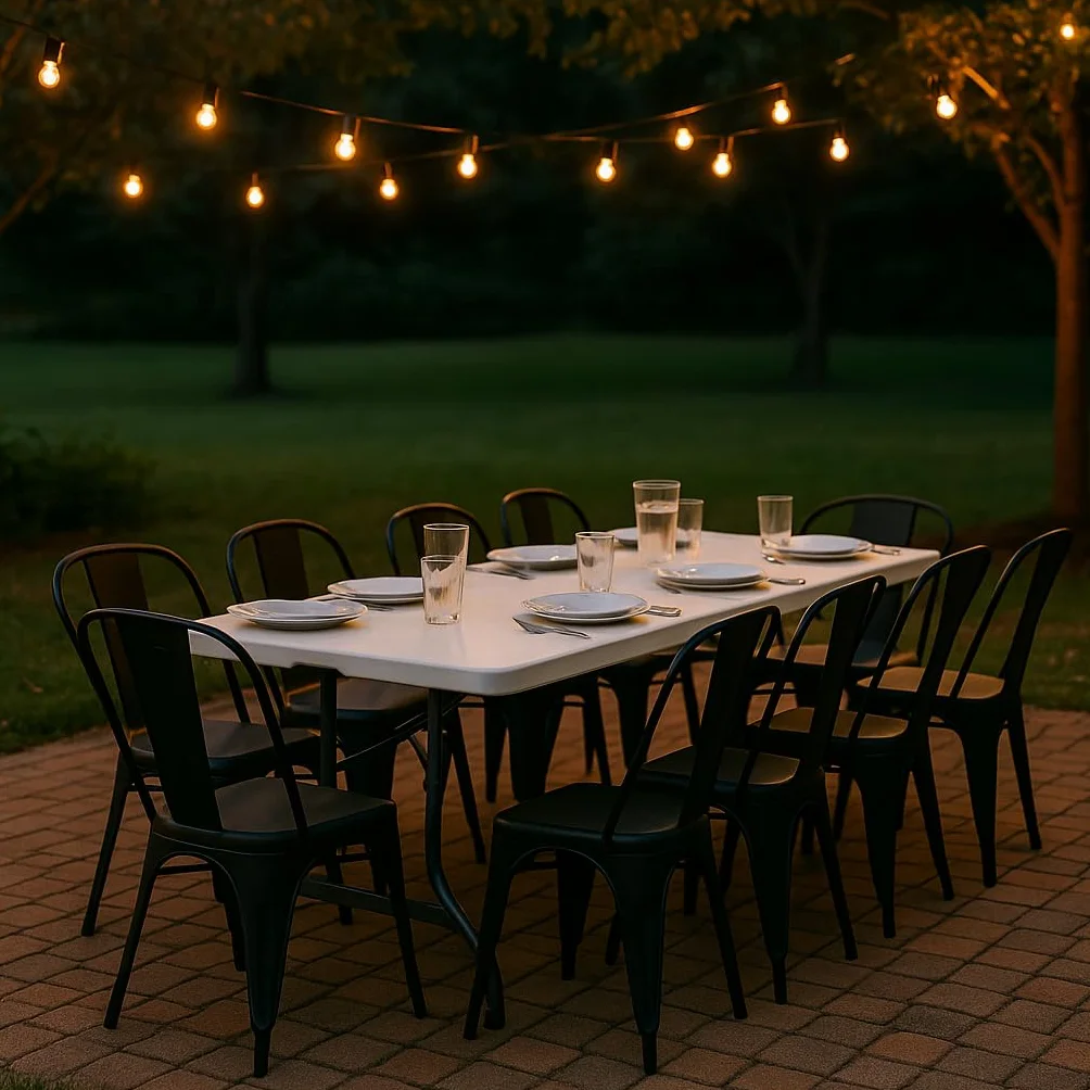 Brigros Tavolo Pieghevole Da Giardino 180x70x74 Pieghevole A Valigetta Con Maniglia Salvaspazio