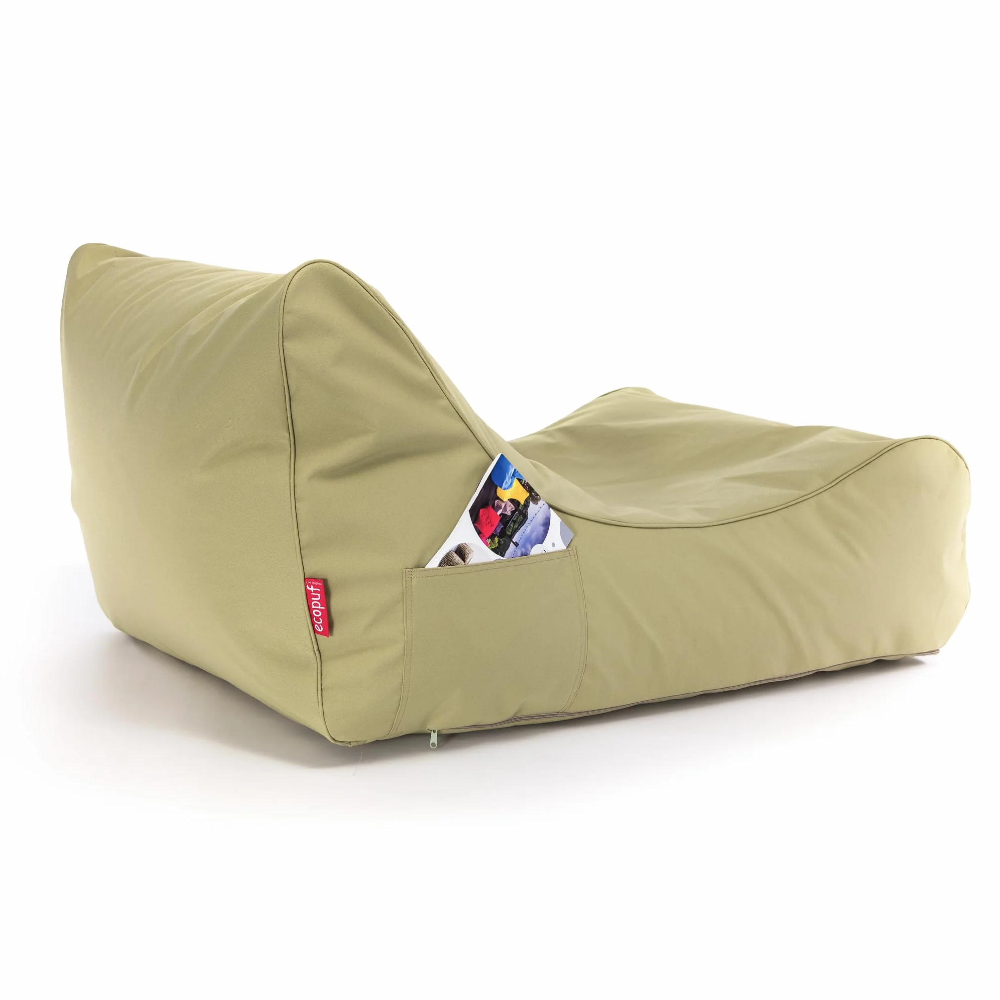 Ecopuf Master Canapé Pouf Chaise Longue da esterno 115x65x60cm Olivo M13