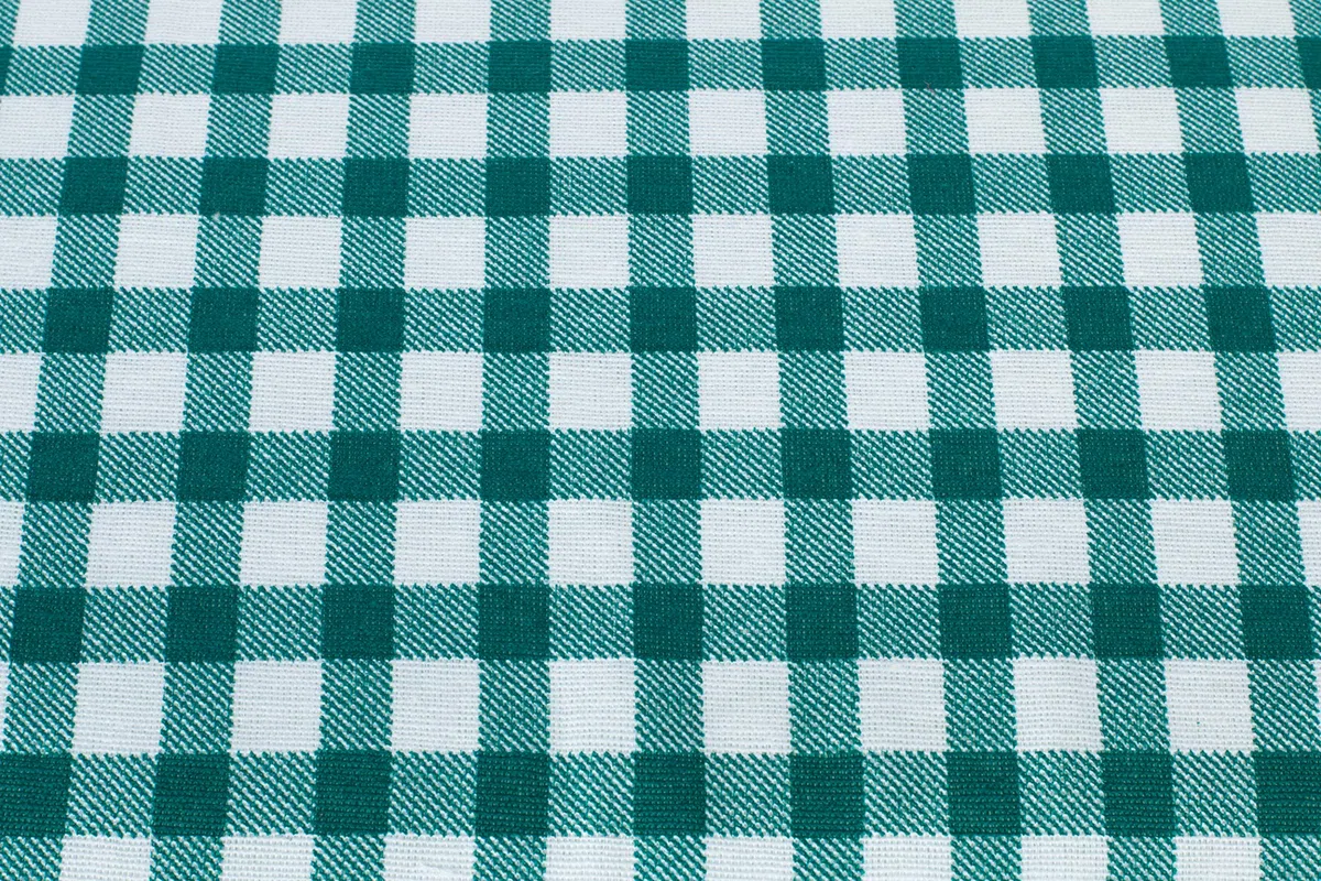 Set Birreria 3 Pezzi 2 Cuscini Imbottiti per Panche 220x25 cm Tovaglia 240x90 cm Verde a Quadri