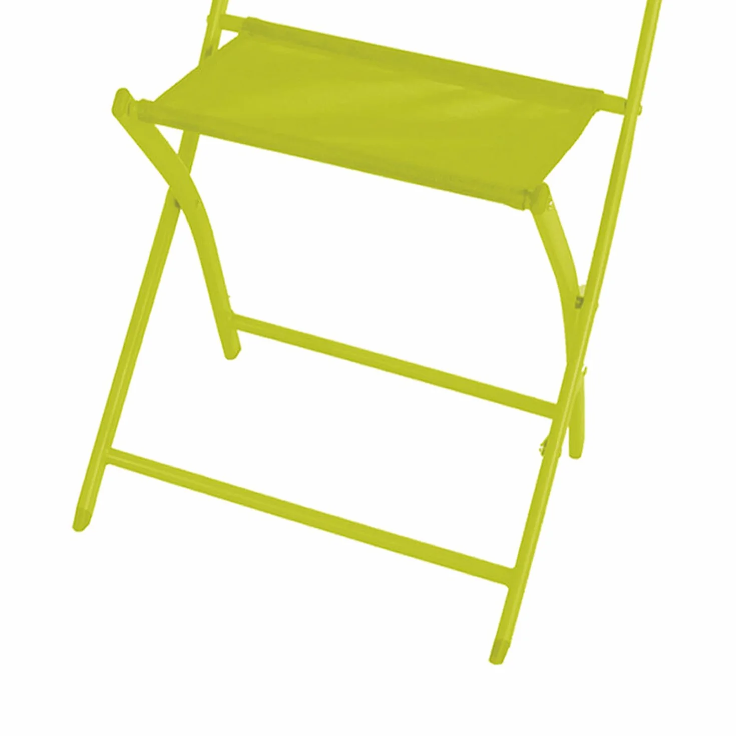 Mojawo Set di 2 Sedie da Giardino Pieghevoli con Schienale Alto, Acciaio Verniciato a Polvere, Verde Lime, Resistente alle Intemperie