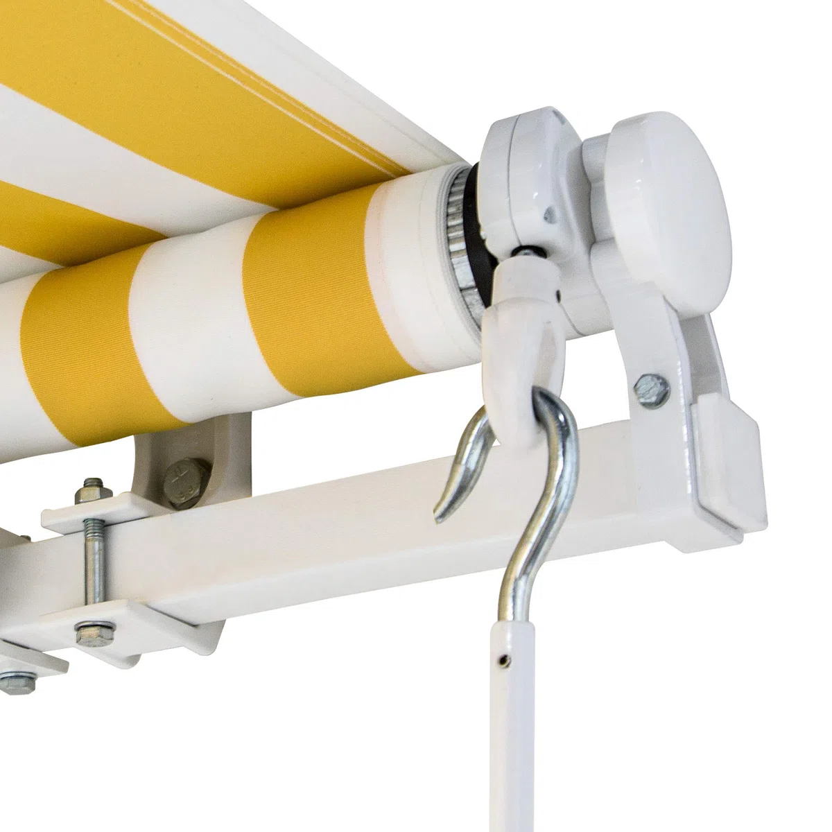 Jarolift Asta di manovra con Maniglia snodata per Tende da Sole 130 cm Bianca