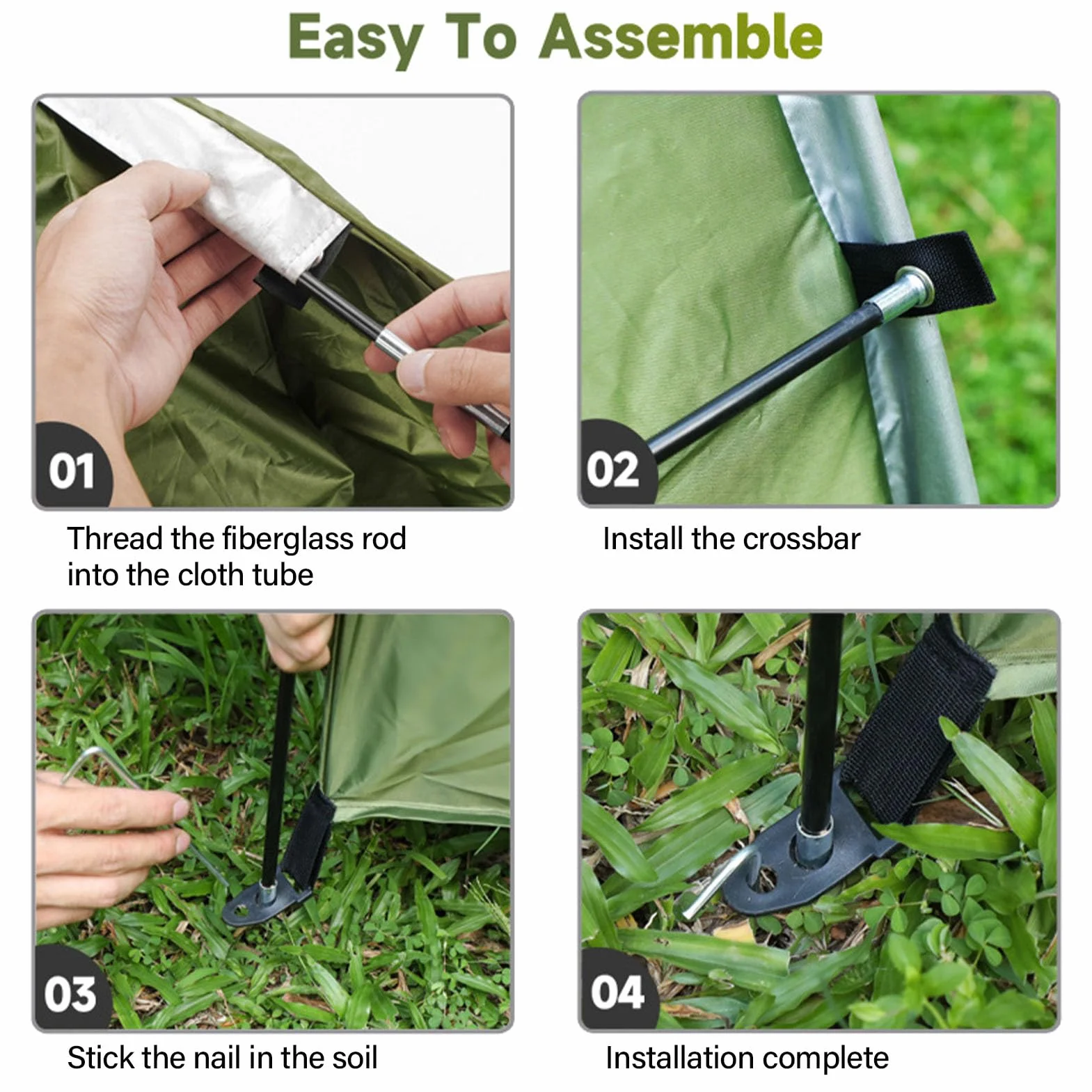 Capanno per Biciclette, Tenda Copri-Bici da Esterno Impermeabile con Porta Zippata, Rifugio Portatile in Tessuto Oxford 210D Resistente ai Raggi UV per Biciclette, Motociclette e A (OD Verde)