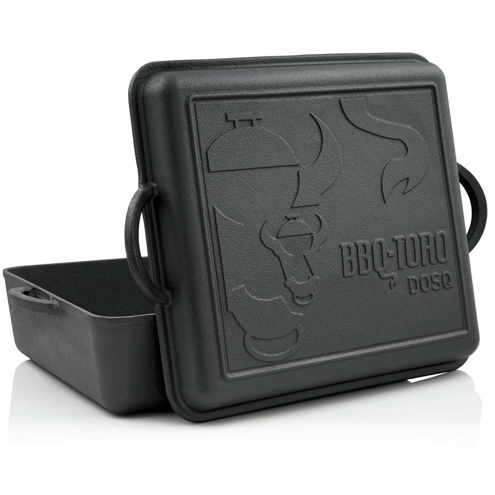 BBQ-Toro Dutch Oven Pan I pentola in ghisa da 9,5 litri - già stagionata | Brasiera con coperchio