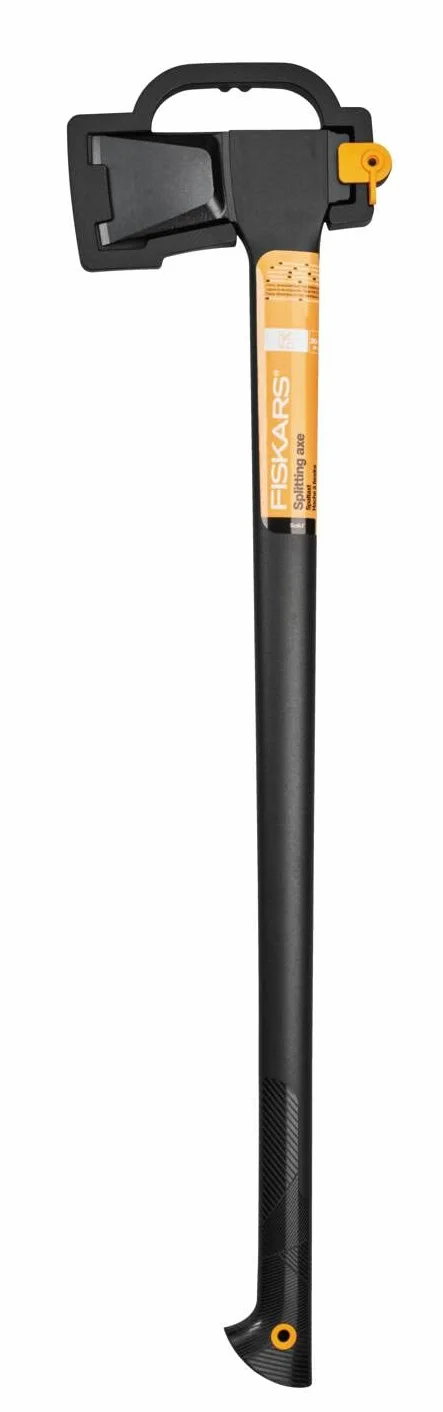 Fiskars Ascia da Spacco XL Solid 92 cm, Lama Acciaio, Manico Plastica Fibra Vetro, Nero/Arancione