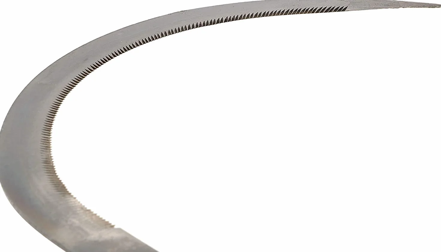 Falcetto , Falce classico manico legno , e lama seghettata lunga 16" ( 40cm )