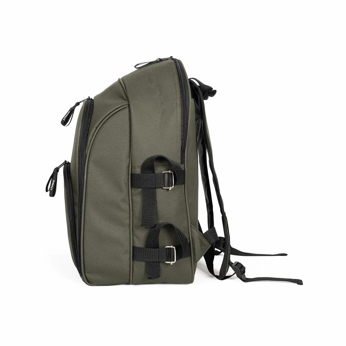 Livoo – Zaino Picnic 4 Persone SE970C – 11L, 600D, 30 Accessori, Verde