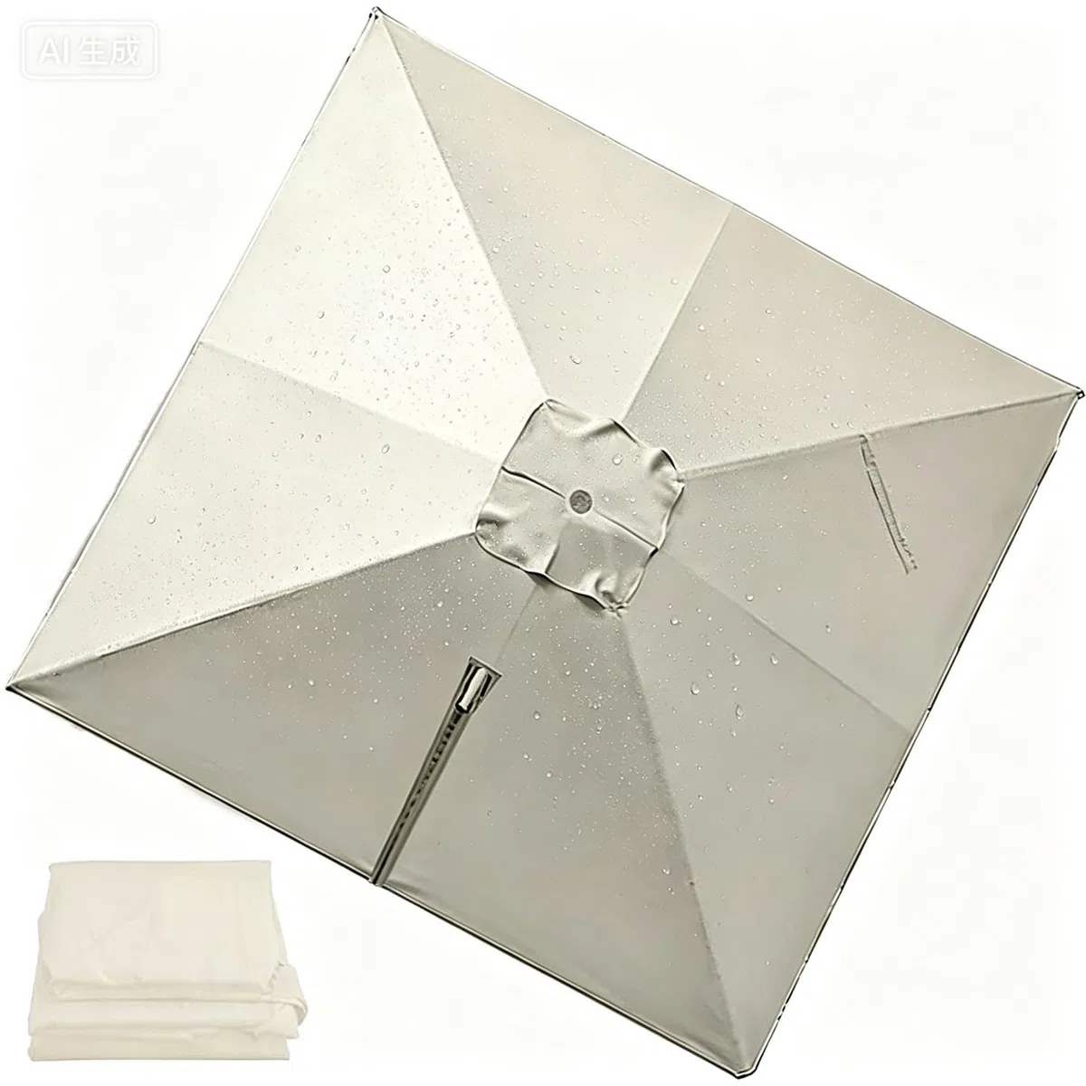 Copertura Di Ricambio Per Ombrellone da Giardino, 8 Stecche Telo Di Ricambio Per Ombrellone Quadrato 2.5x2.5/3x3/4.0x3.0m, Impermeabile Baldacchino Di Ricambio Ombrellone(Color3,8Ribs:300x300cm)