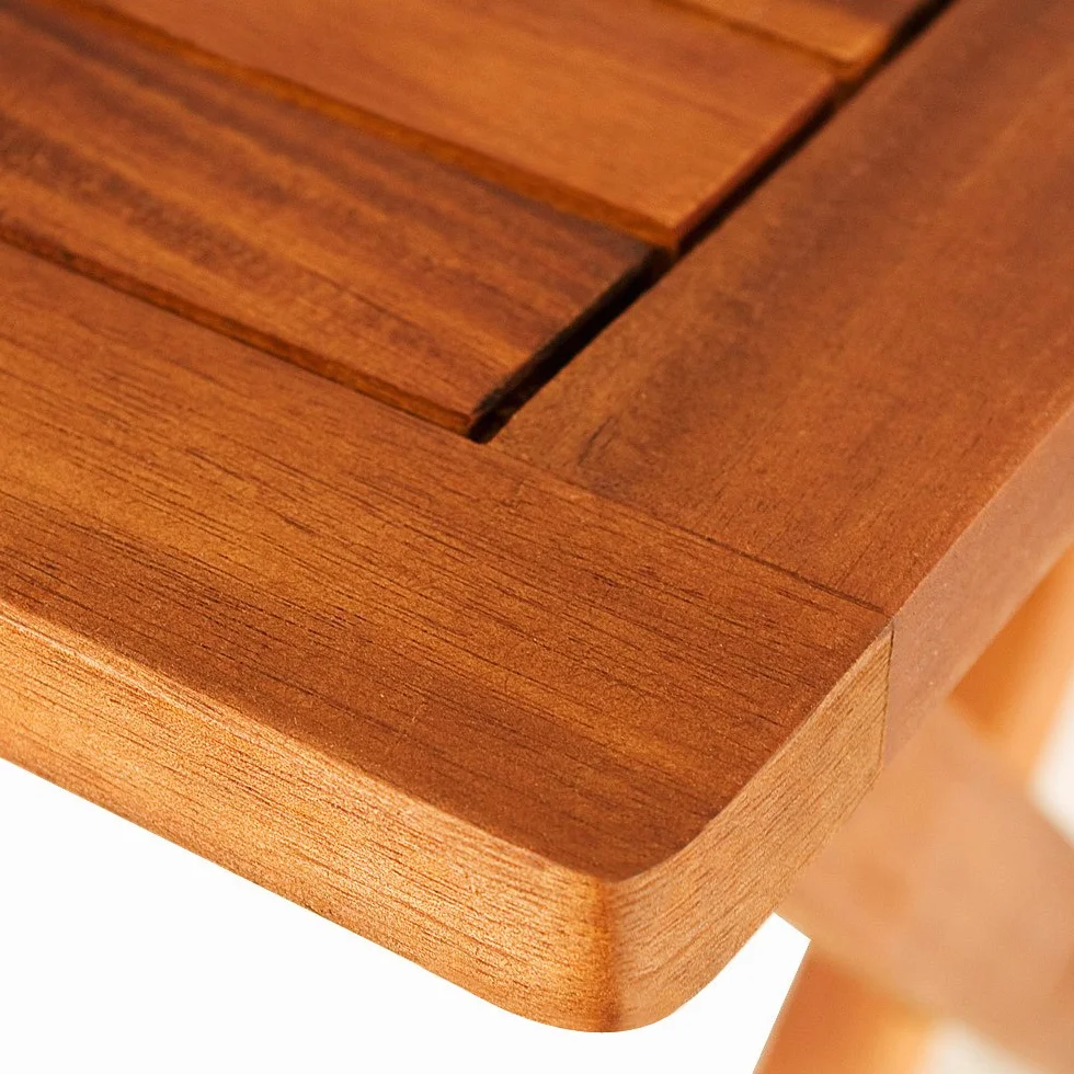 Casaria® Tavolo da Giardino Pieghevole in Legno di Acacia 70x70x73 cm 80 Kg