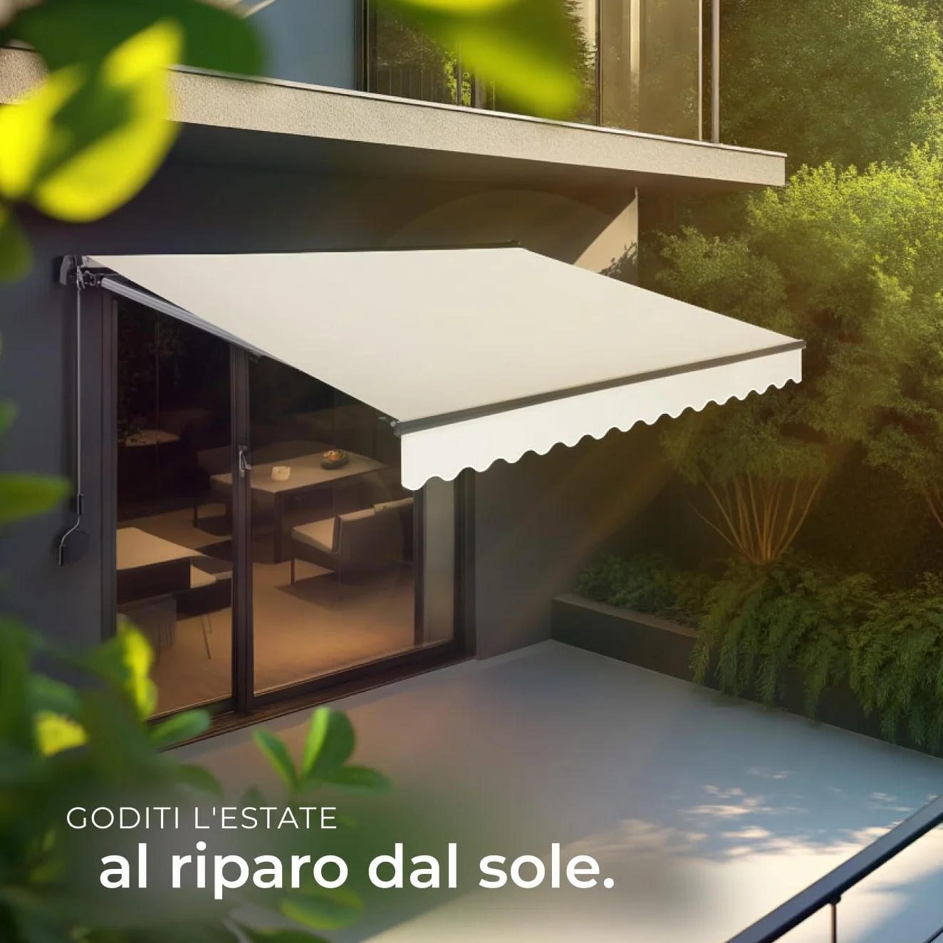 Tectake Tenda da Sole Esterno Bracci Estensibili Avvolgibile Impermeabile Protezione UV 300x250 cm Beige