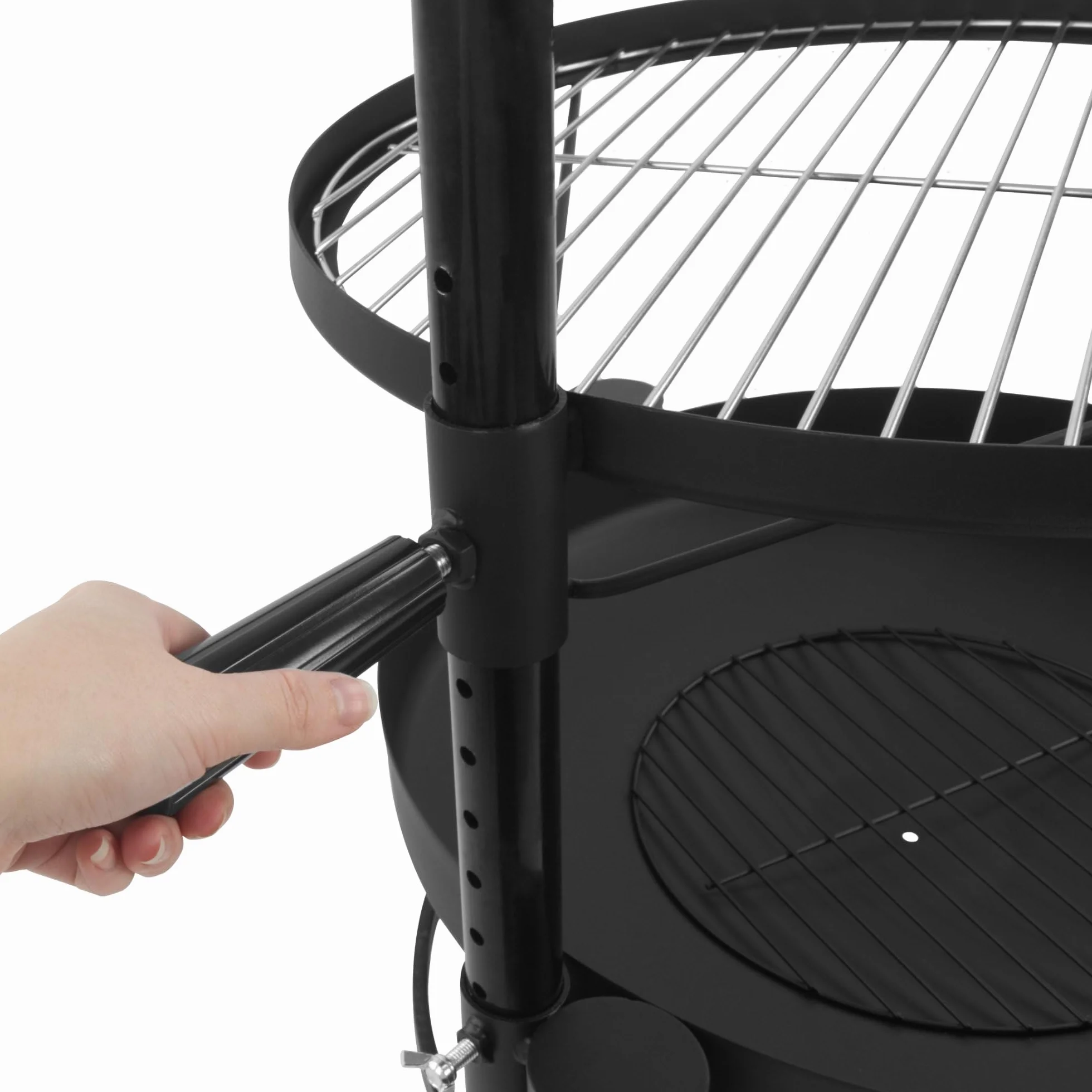 BBQ-Toro Braciere con griglia Ø 50 cm, 2in1, regolabile in altezza, a carbone, da esterno