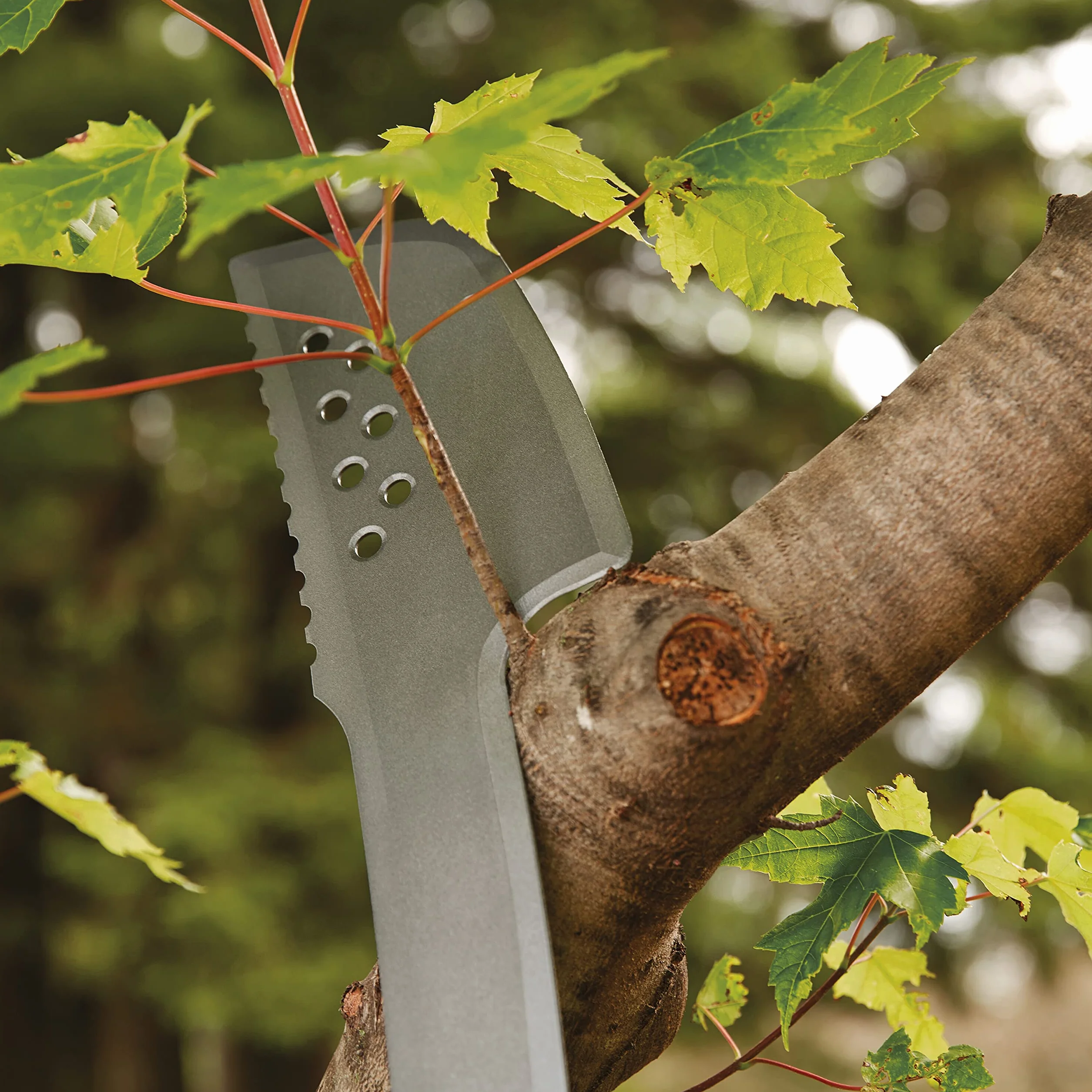Fiskars Machete-Ascia 46 cm, Lama in Acciaio Temprato, Fodero in Nylon, Nero/Arancione