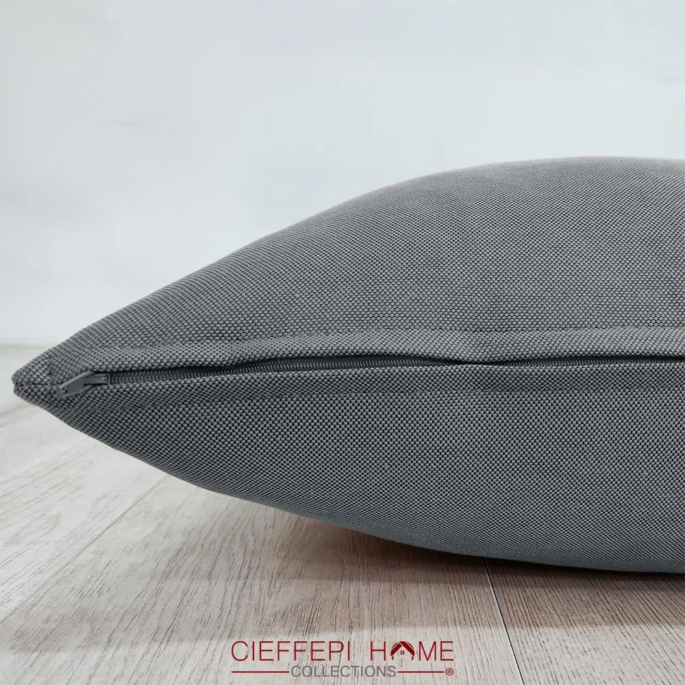 Cieffepi Home Collections Tolosa Cuscino Arredo Impermeabile 50 x 50 cm Grigio