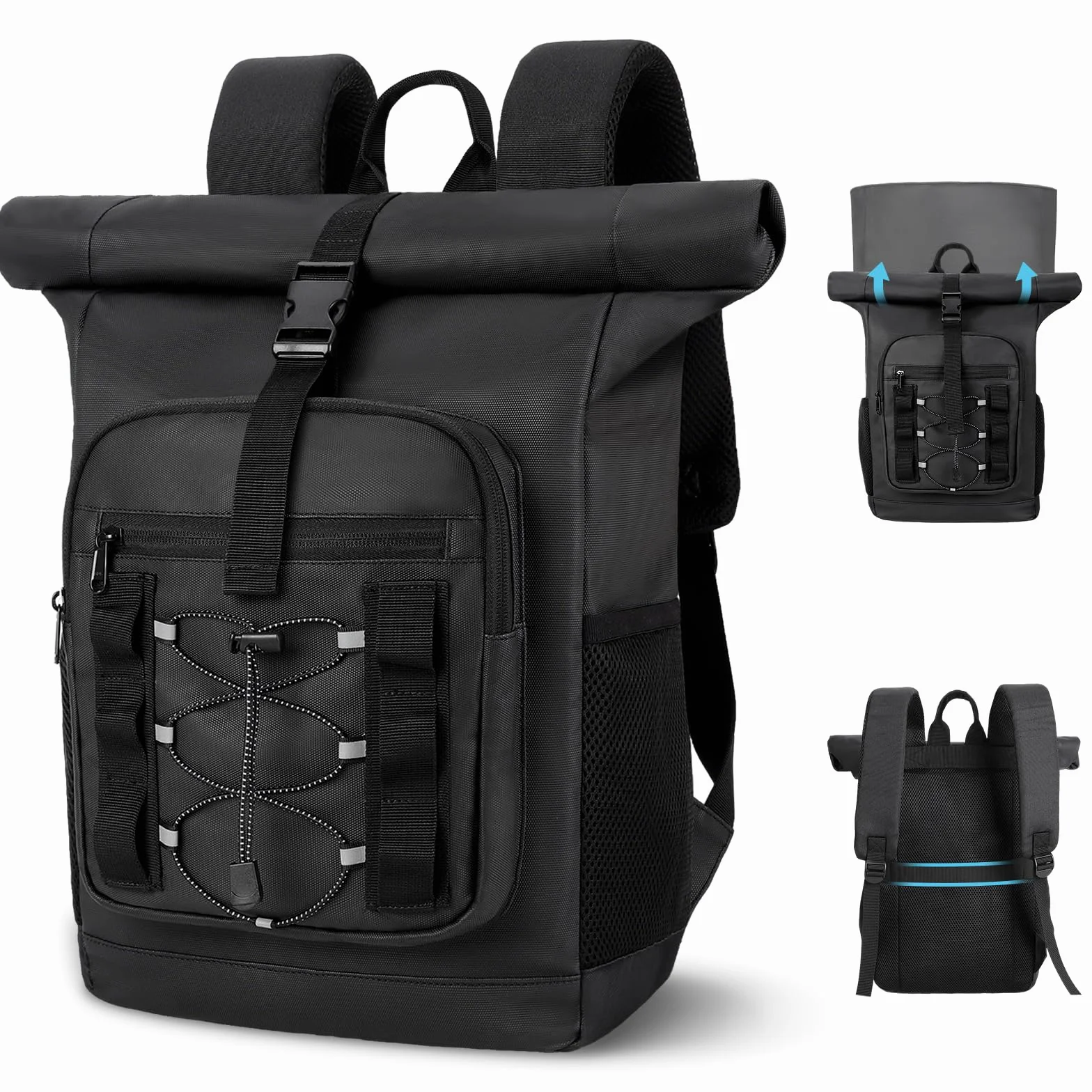 ISEYOU Zaino Termico Rolltop 24L Impermeabile Borsa Termica Porta Pranzo per Picnic BBQ Campeggio