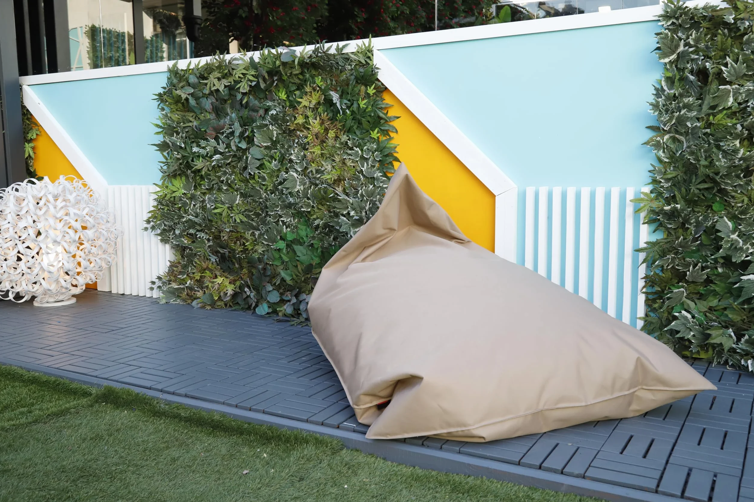 Ecopuf Lazy Pouf Poltrona Sacco in Tessuto Poliestere Impermeabile 150x100 cm