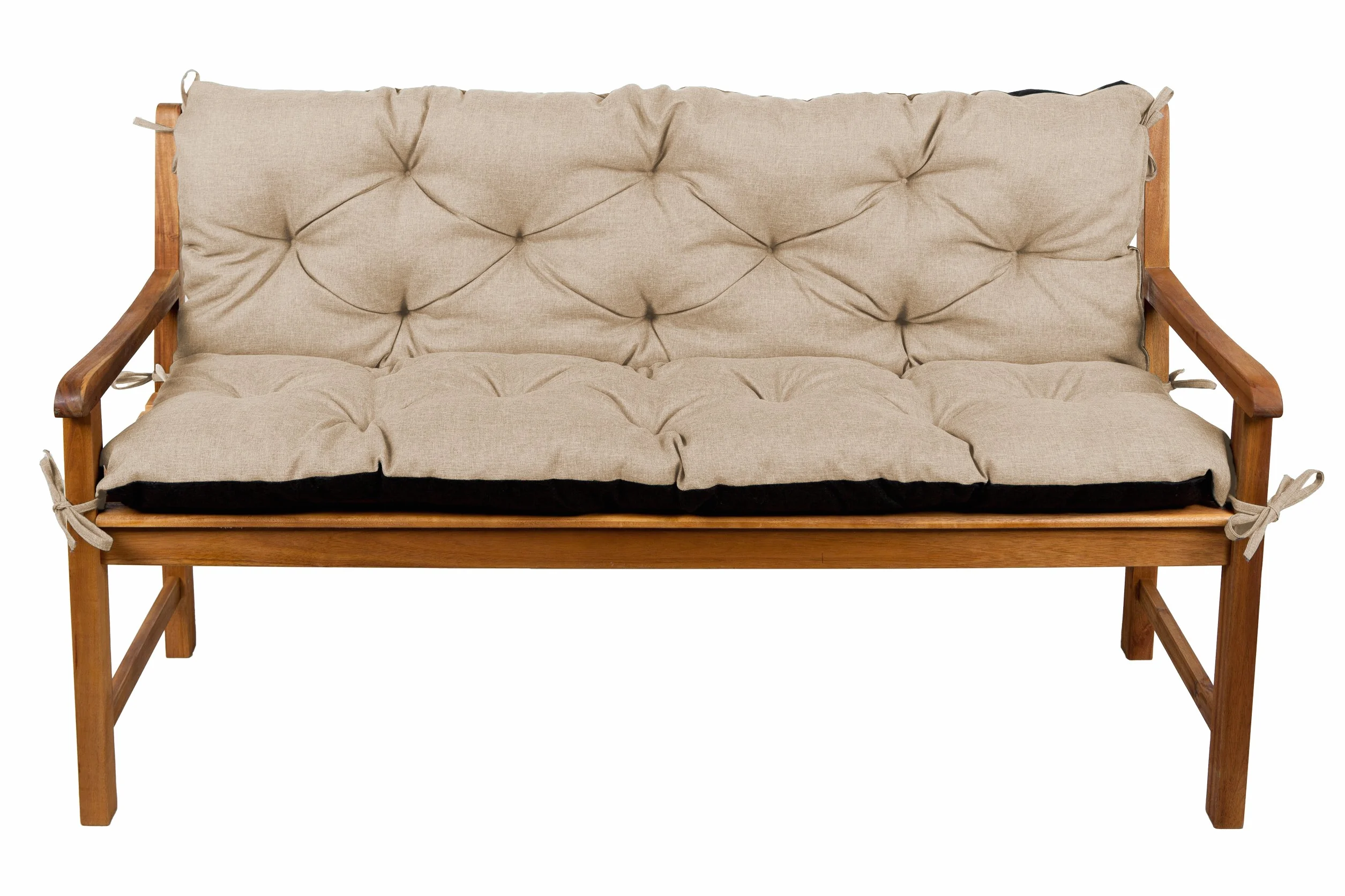 gutekissen Cuscino per panchina, per terrazze, prato, altalena da giardino, giardino L (150 x 50 x 50 cm, beige)