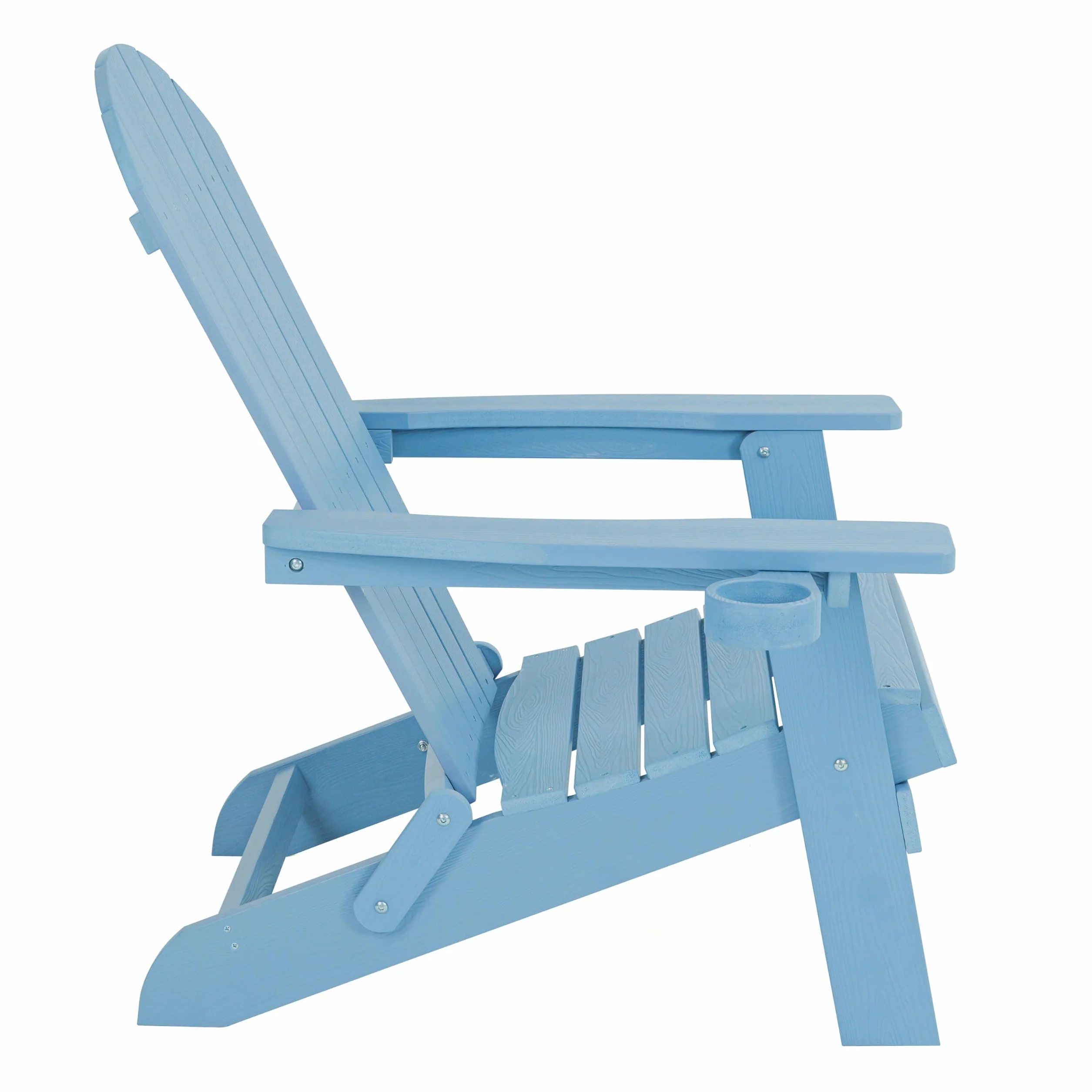 AXI Claire Sedia Adirondack plastica azzurra 84,5 x 77 x 95,5 cm sedia da giardino a sdraio