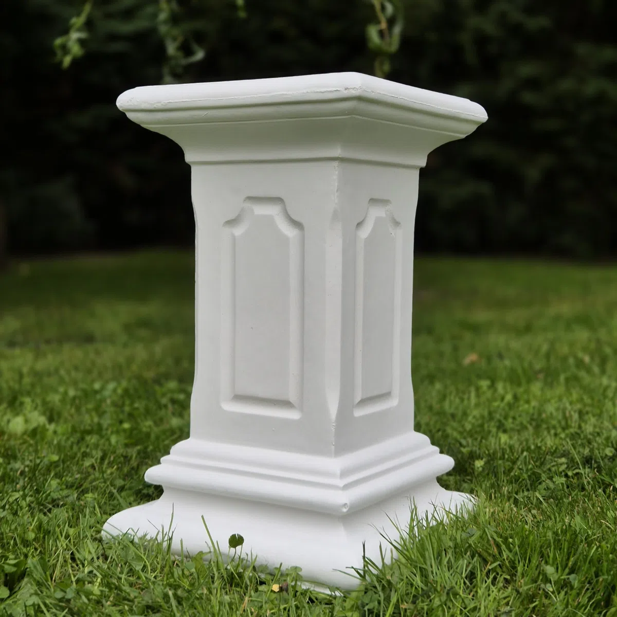 FABRIQ Colonna da 40 cm bianco 25 kg pietra giardino resistente alle intemperie gelo