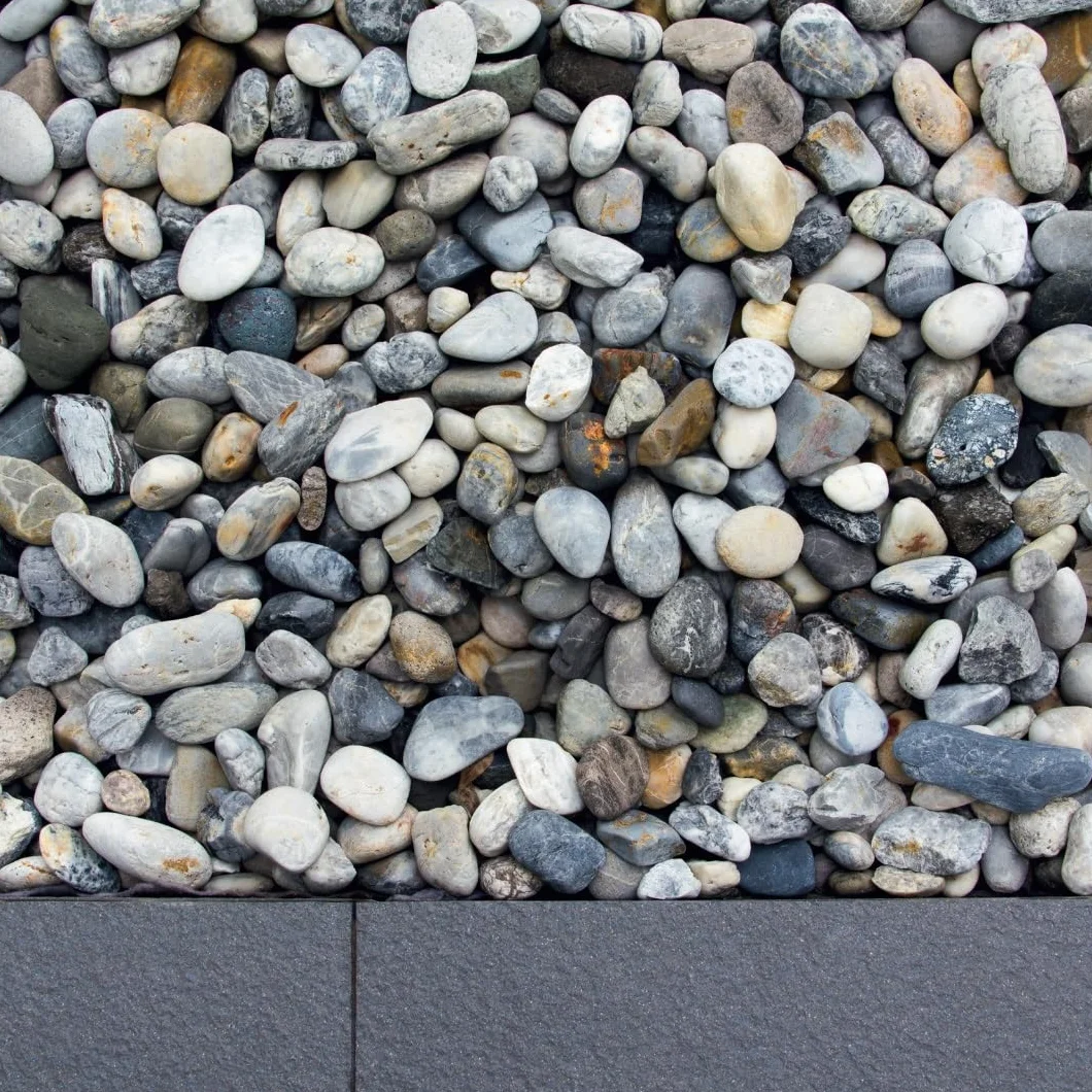 Ciottoli Grigio Ghedi (4/8 mm) per arredo di esterni, vasi e fiorere - Sacco da 10 kg