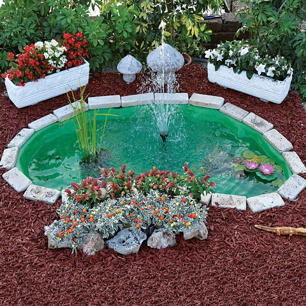 Giardini d'Acqua Laghetto Completo Kit MOD. Nemi + Filtro Interno Gda Uvc 1500 Stagno Artificiale 185 x 115 cm Pompa Inclusa Vasca Pesci Piante