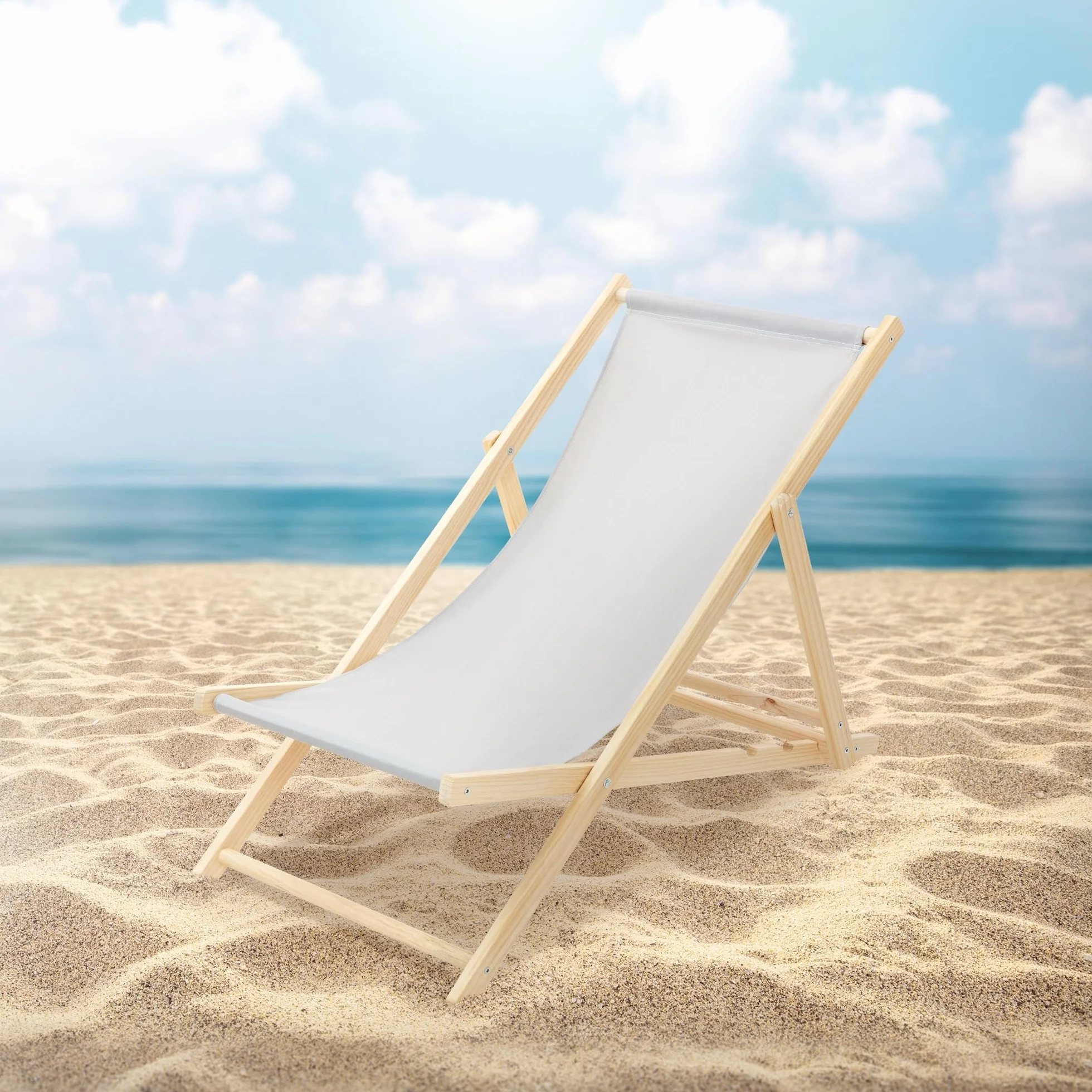 ECD Germany 10x Sedie a Sdraio Pieghevole in Legno con Tessuto Traspirante Grigio Chiaro Schienale Reclinabile in 3 Posizioni, Lettino Relax con Portata 120 kg per Spiaggia, Giardino e Terrazza