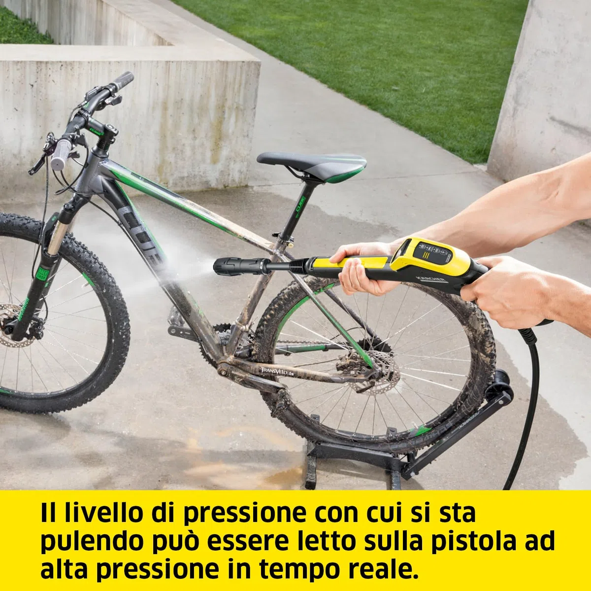 Kärcher Idropulitrice K 4 Power Control, 130 bar, 420 l/h, 30 m²/h, Filtro acqua, Pistola LED, Ugello mangiasporco, Lancia Vario Power