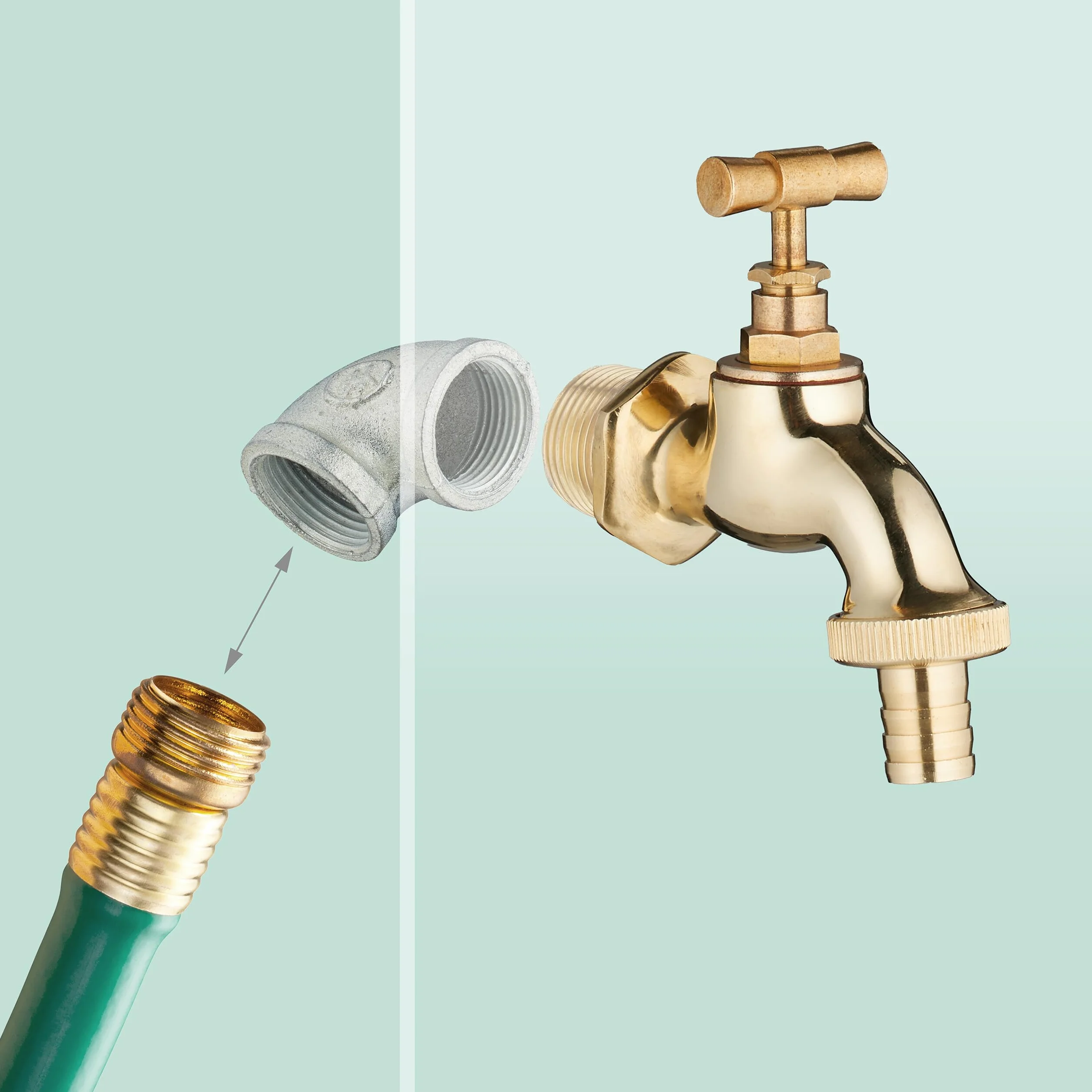 Relaxdays Fontana da Giardino in Stile Antico, Fontanella a Colonna con Rubinetto Acqua, HLP: 80x18x20,5 cm, Verde Scuro
