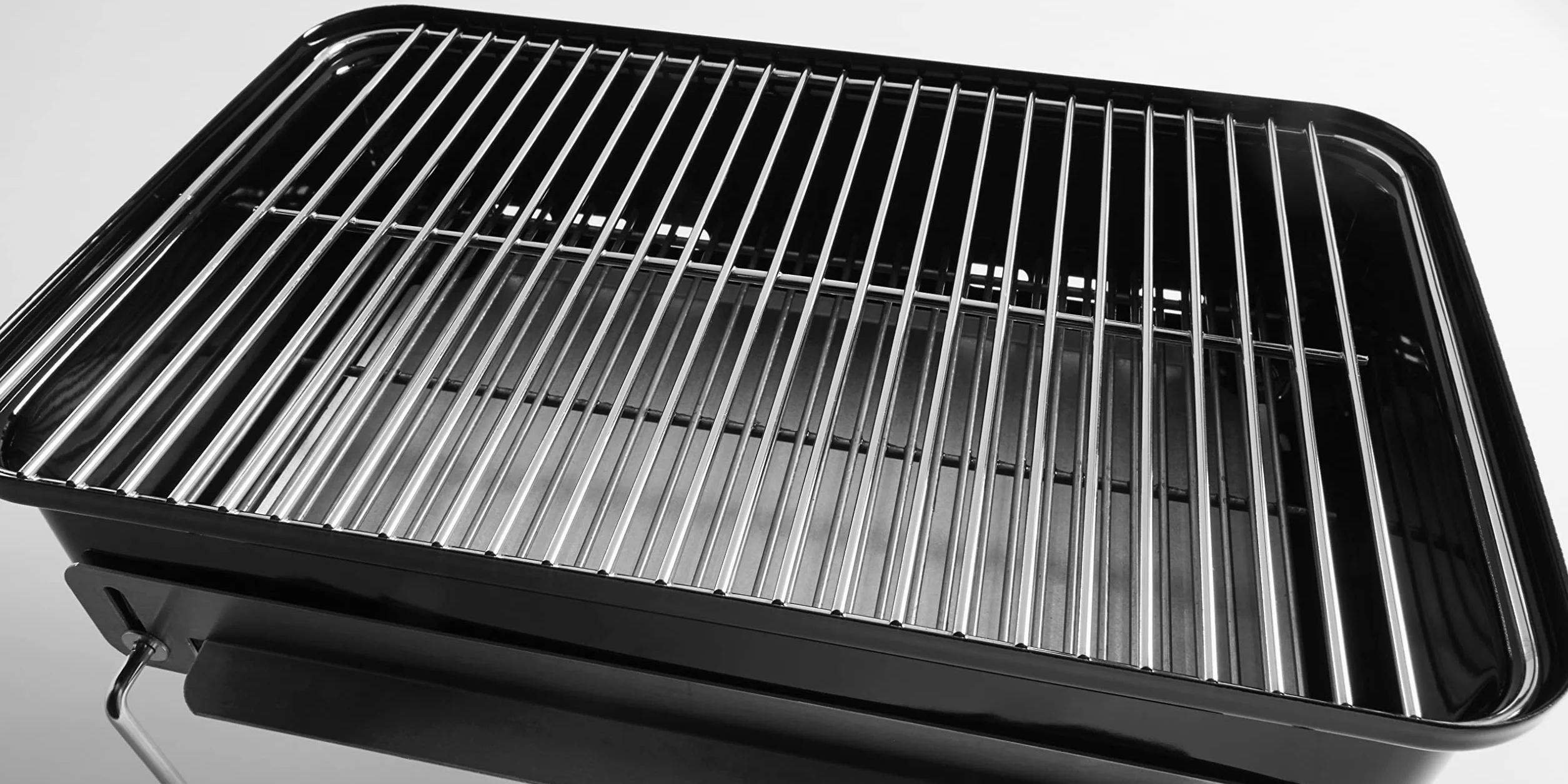 Weber Barbecue a carbone Go-Anywhere griglia portatile con gambe pieghevoli, 42x26 cm, nero