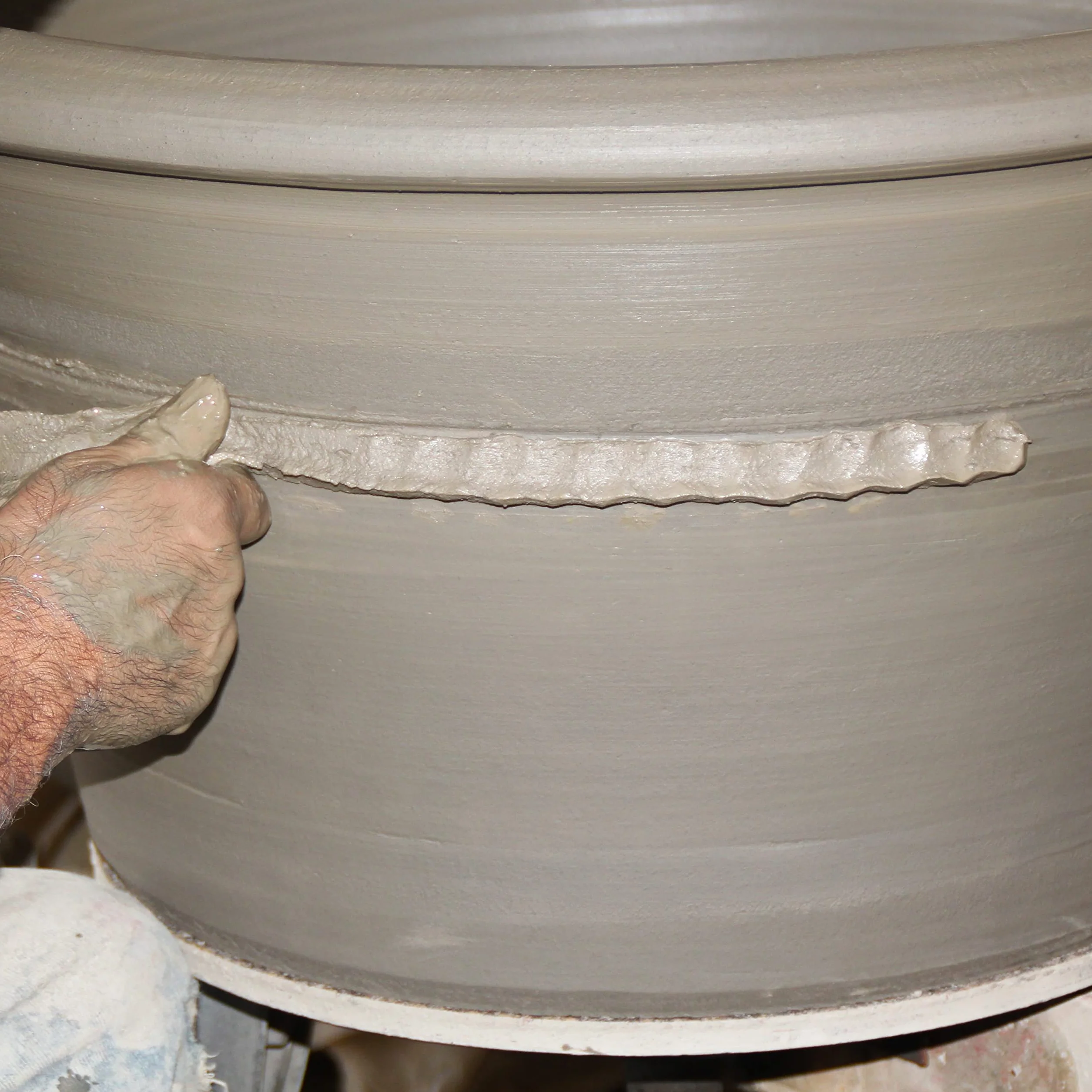 Palatina Werkstatt Esclusiva anfora in terracotta, 50 cm, 100% fatto a mano, bellezza inconfondibile per il vostro giardino e interni