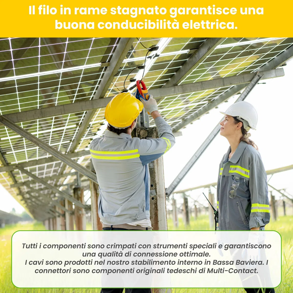 Offgridtec Cavo solare 2x6mm², cavo PV bipolare per impianti fotovoltaici, design flessibile e separabile, rame stagnato con isolamento XLPO, resistente a calore e intemperie, DC, 20 m