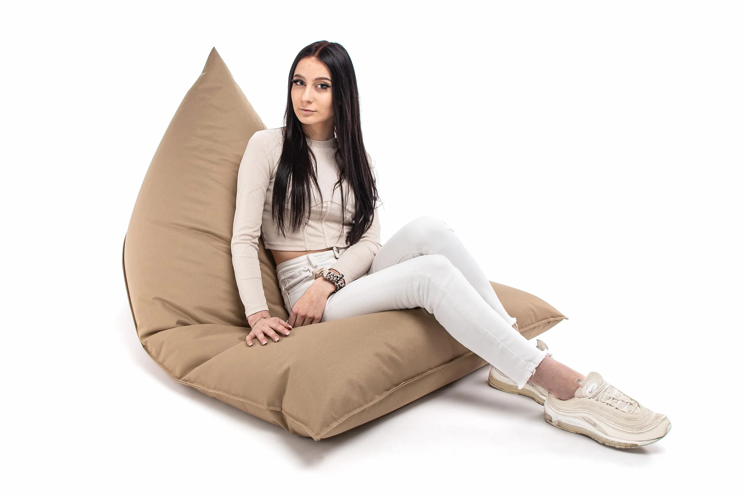 Ecopuf Lazy Pouf Poltrona Sacco in Tessuto Poliestere Impermeabile 150x100 cm