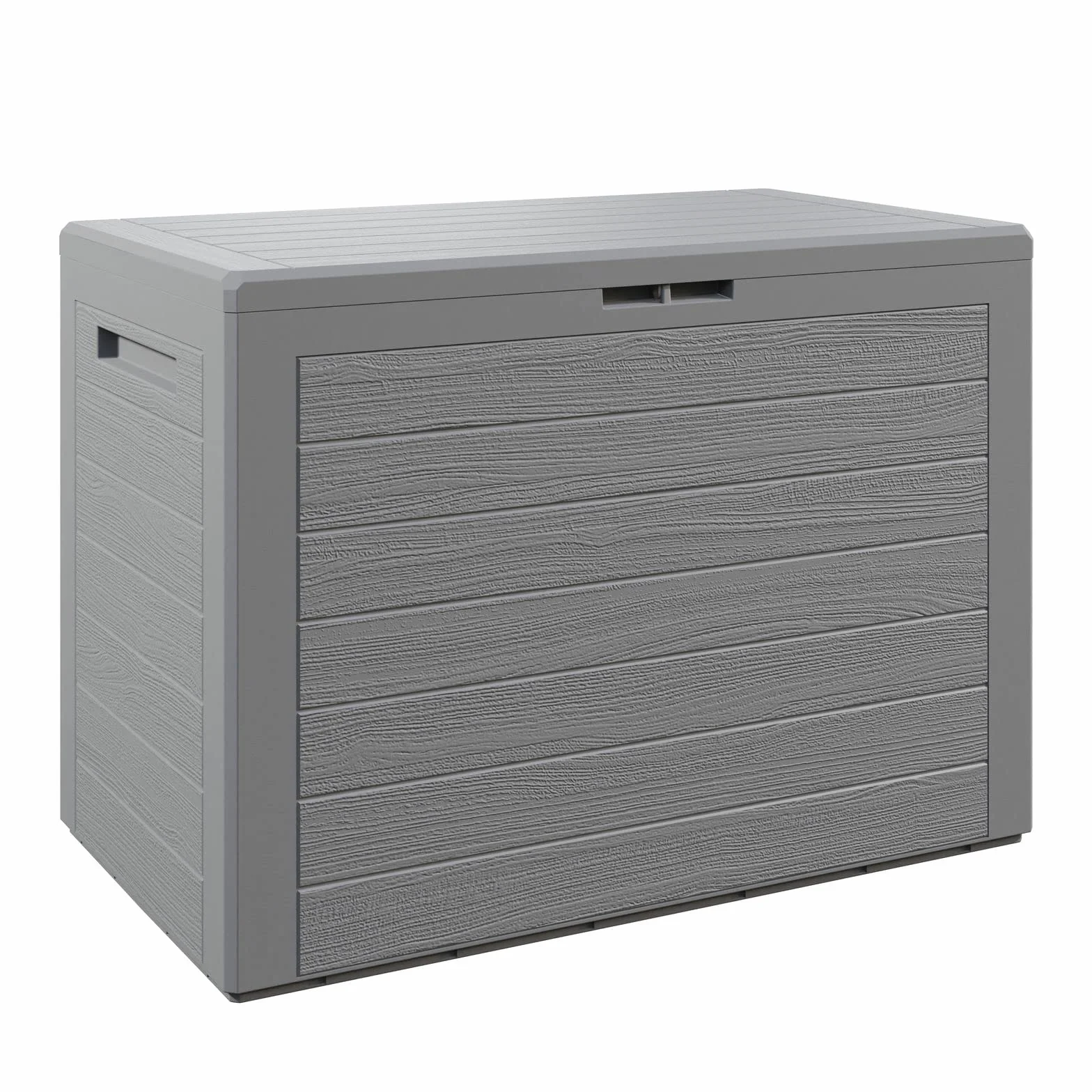 Casaria Baule da Giardino Lille 190 L Effetto Legno 78x44x55cm Impermeabile Esterni