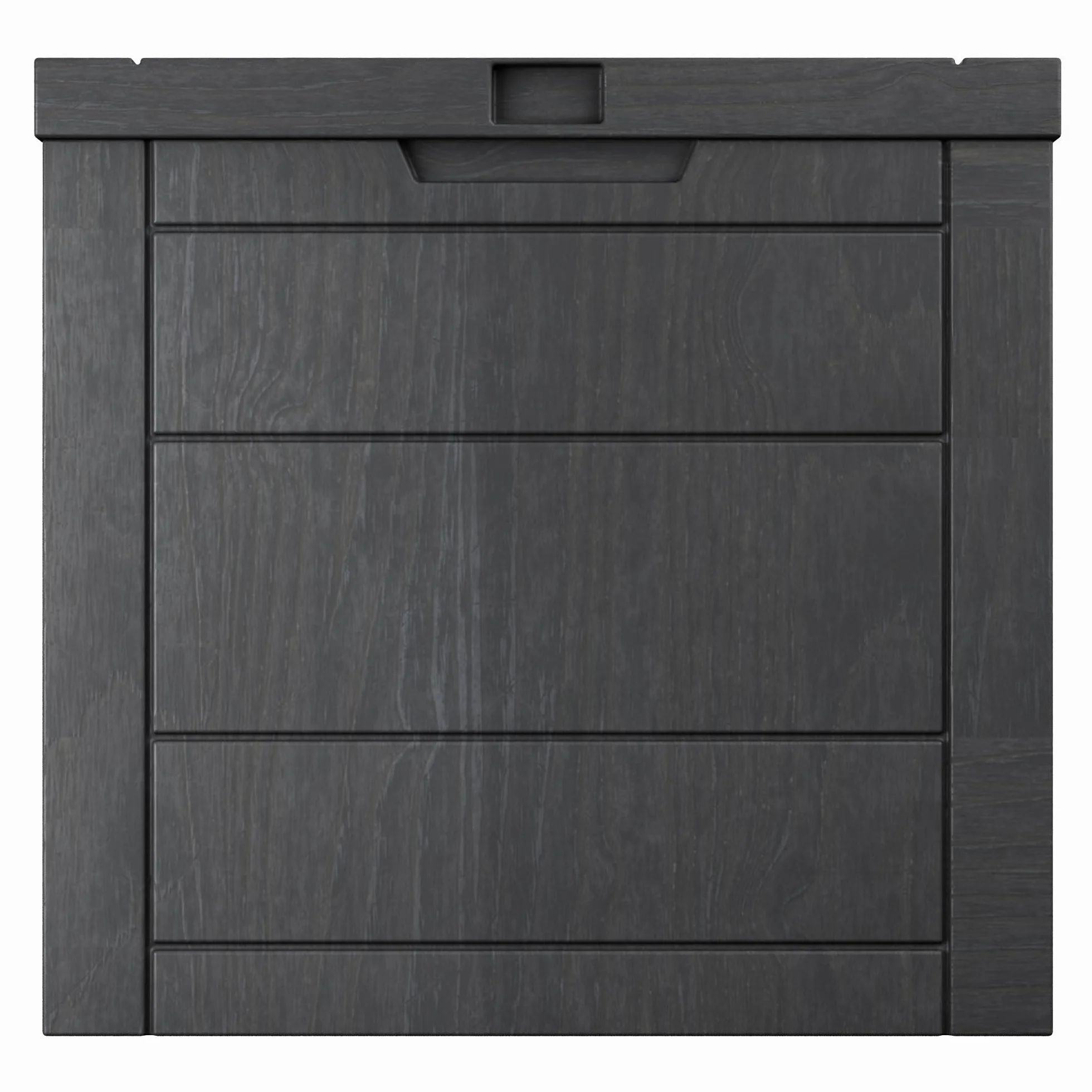 FRANKYSTAR® Neo 35 - Baule Portaoggetti da Giardino 54x53x56 cm Contenitore Lucchettabile in Resina Antracite