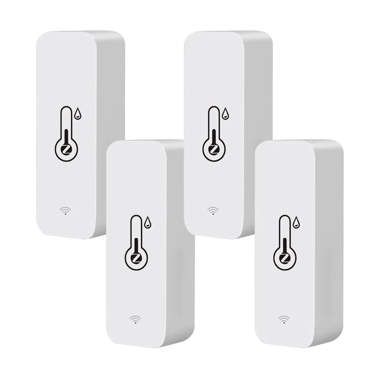per Tuya Intelligente Temperatura, 4 Pezzi Zigbee Igrometro Termometro, Rilevatore di umidità Temperatura Senza Fili per la Casa Serra