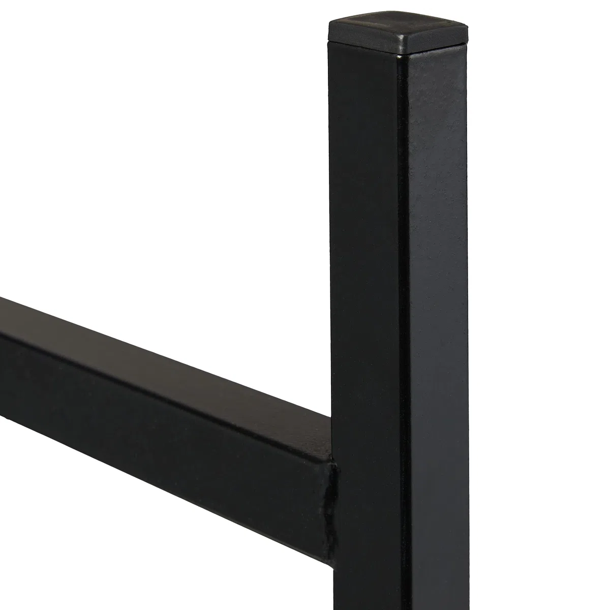 Relaxdays Scaffale Portalegna in Metallo, Fino a 100 kg, HxLxP 91x123x19,5 cm, Nero