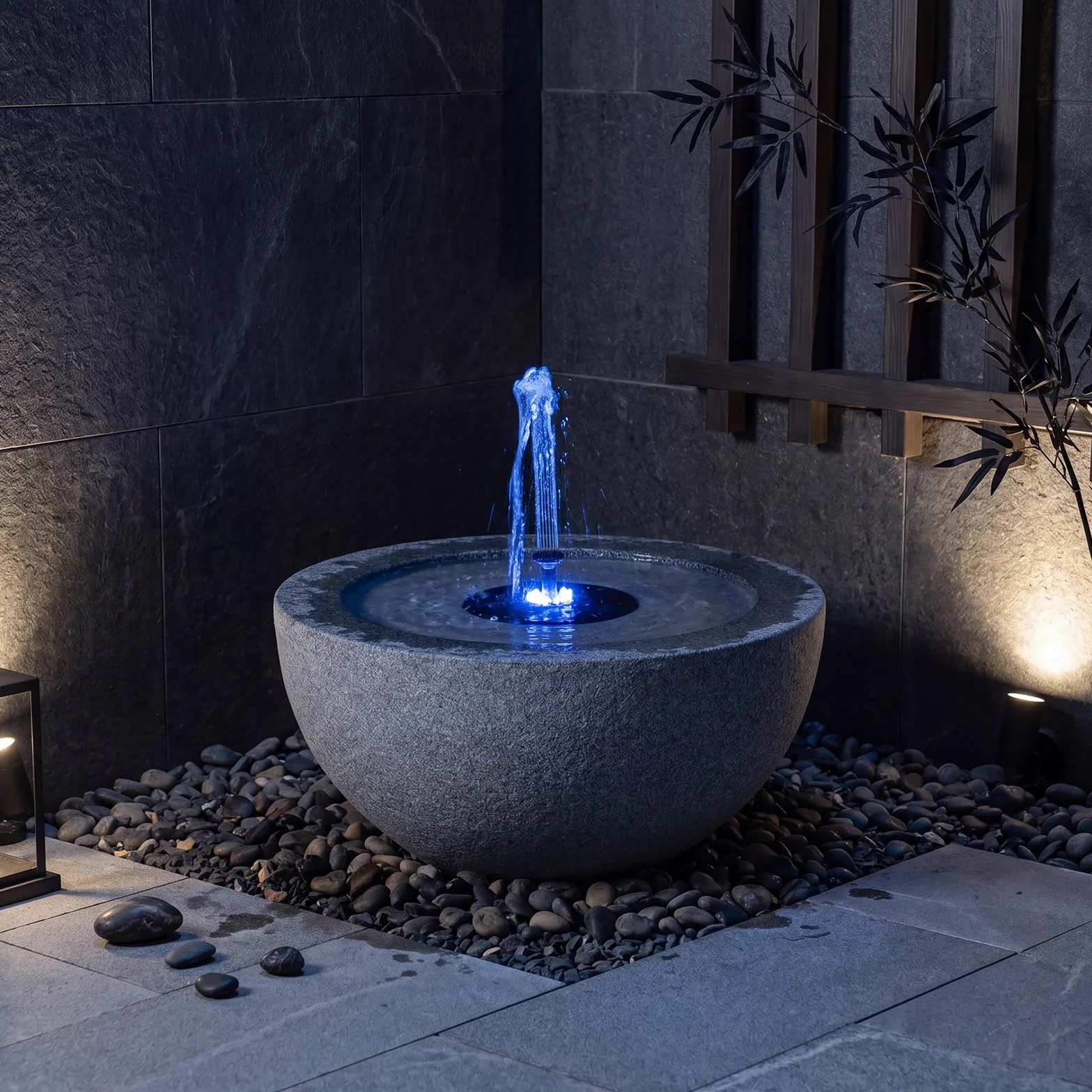 COSTWAY Fontana Solare da Giardino, Set di Fontana Solare da Esterno con Vasca Grande, 12 Luci a LED e 4 Ugelli Sostituibili, Fontanella Decorativa in Resina per Terrazze e Cortile, 50 x 50 x 25 cm