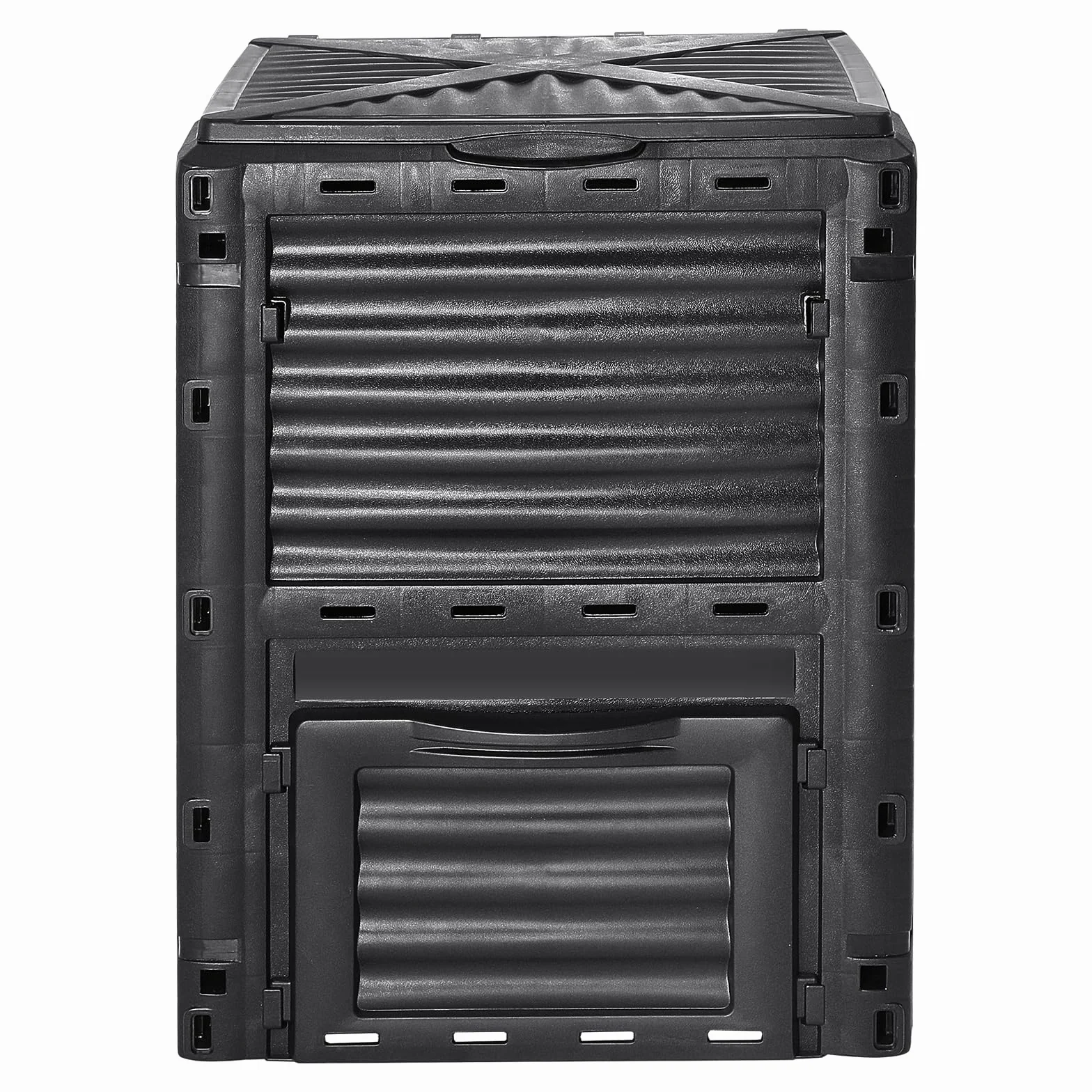 VEVOR Compostiere da Giardino 300 L Contenitore per Compost Esterni Senza BPA