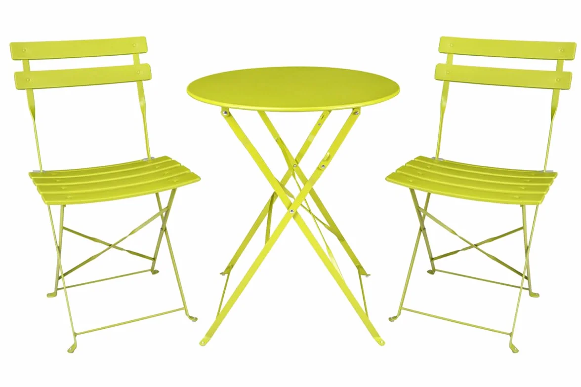SAMIRA Set Tavolo e Sedie da Giardino Pieghevoli Esterno Mod. Positano